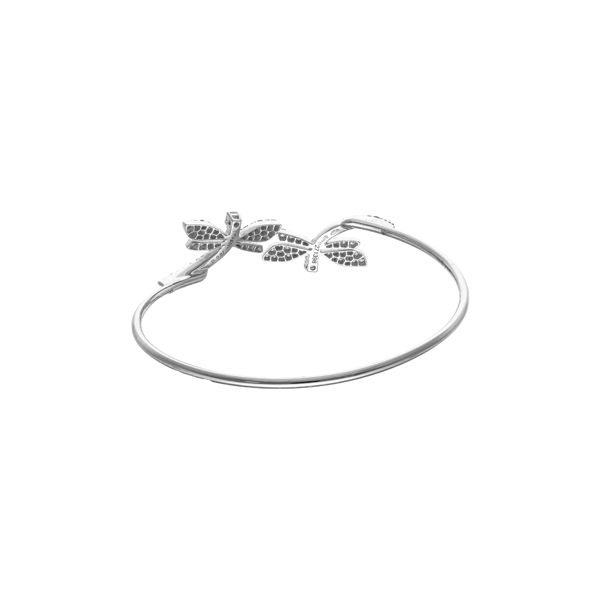 WHITE DIAMOND BANGLE BRACELET - Image 3