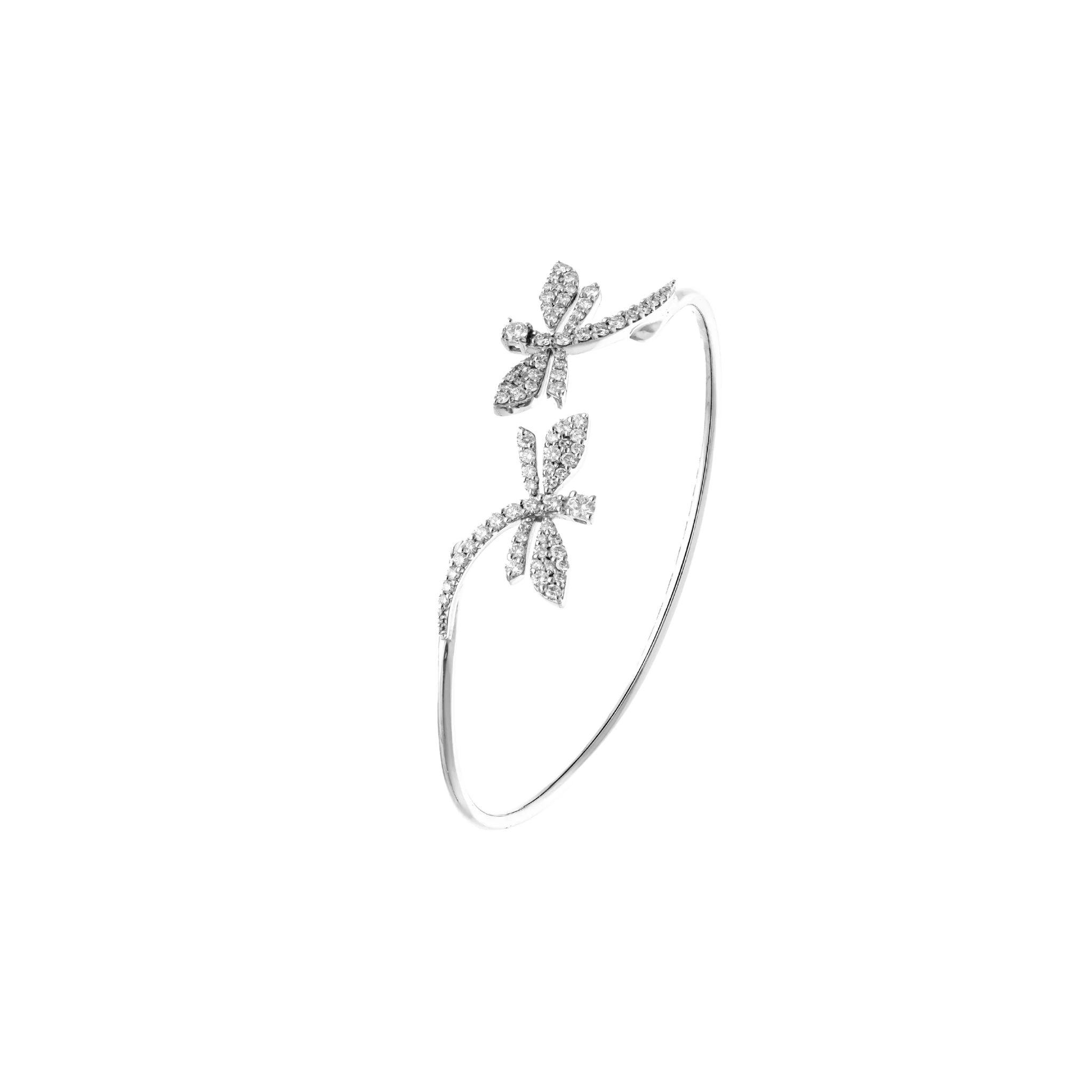 WHITE DIAMOND BANGLE BRACELET - Image 4
