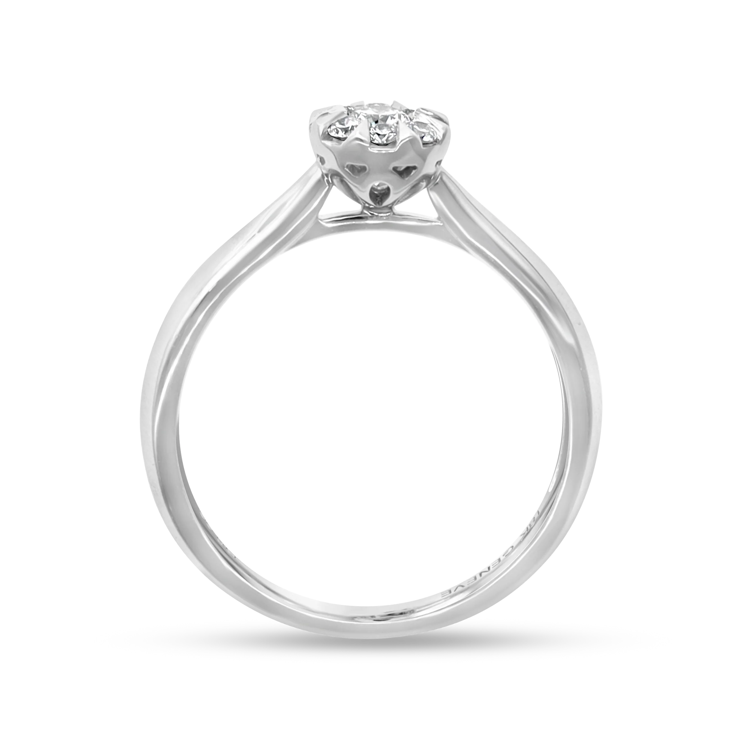 DIAMOND HALO ENGAGEMENT RING - Image 3