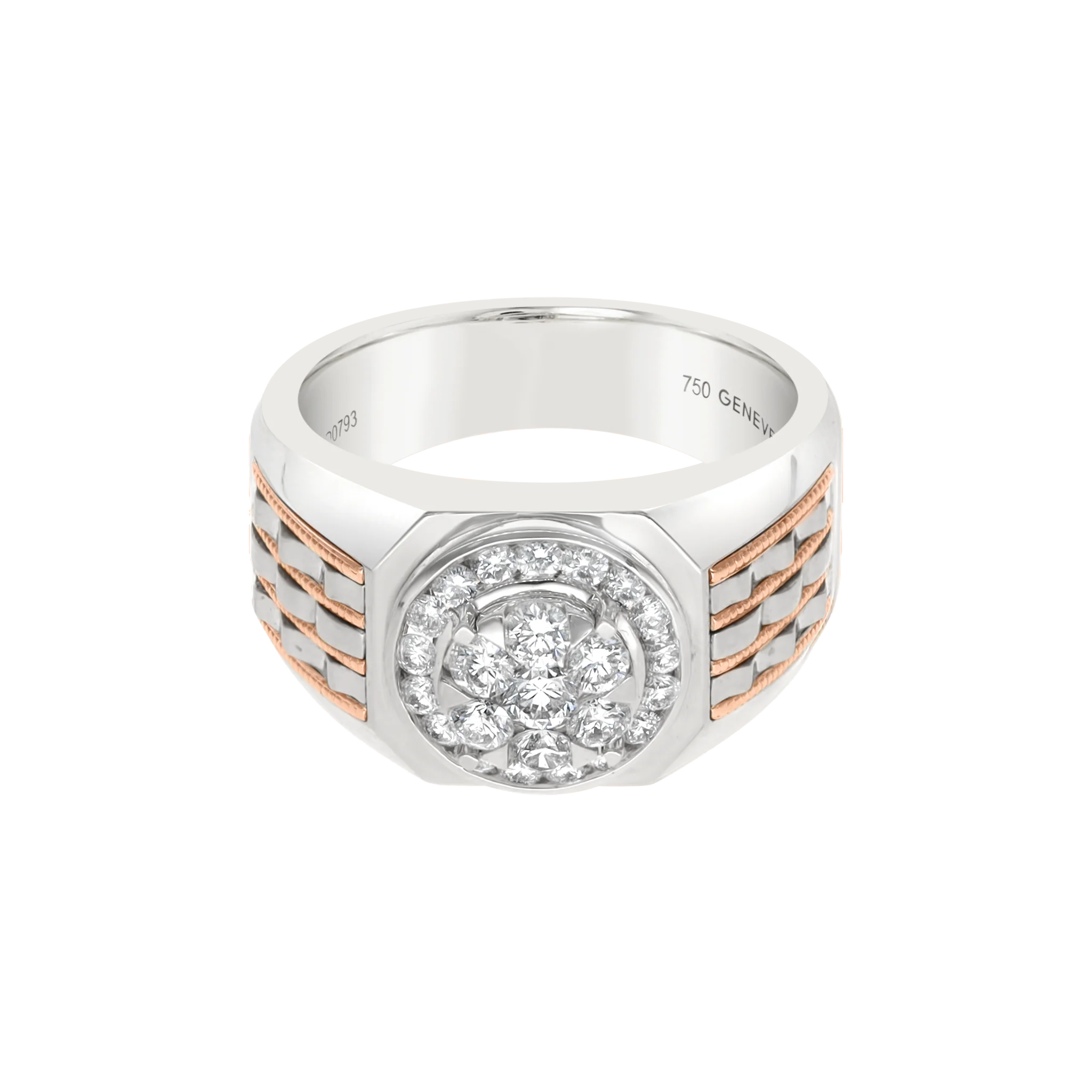 WHITE DIAMOND CLUSTER RING - Image 2