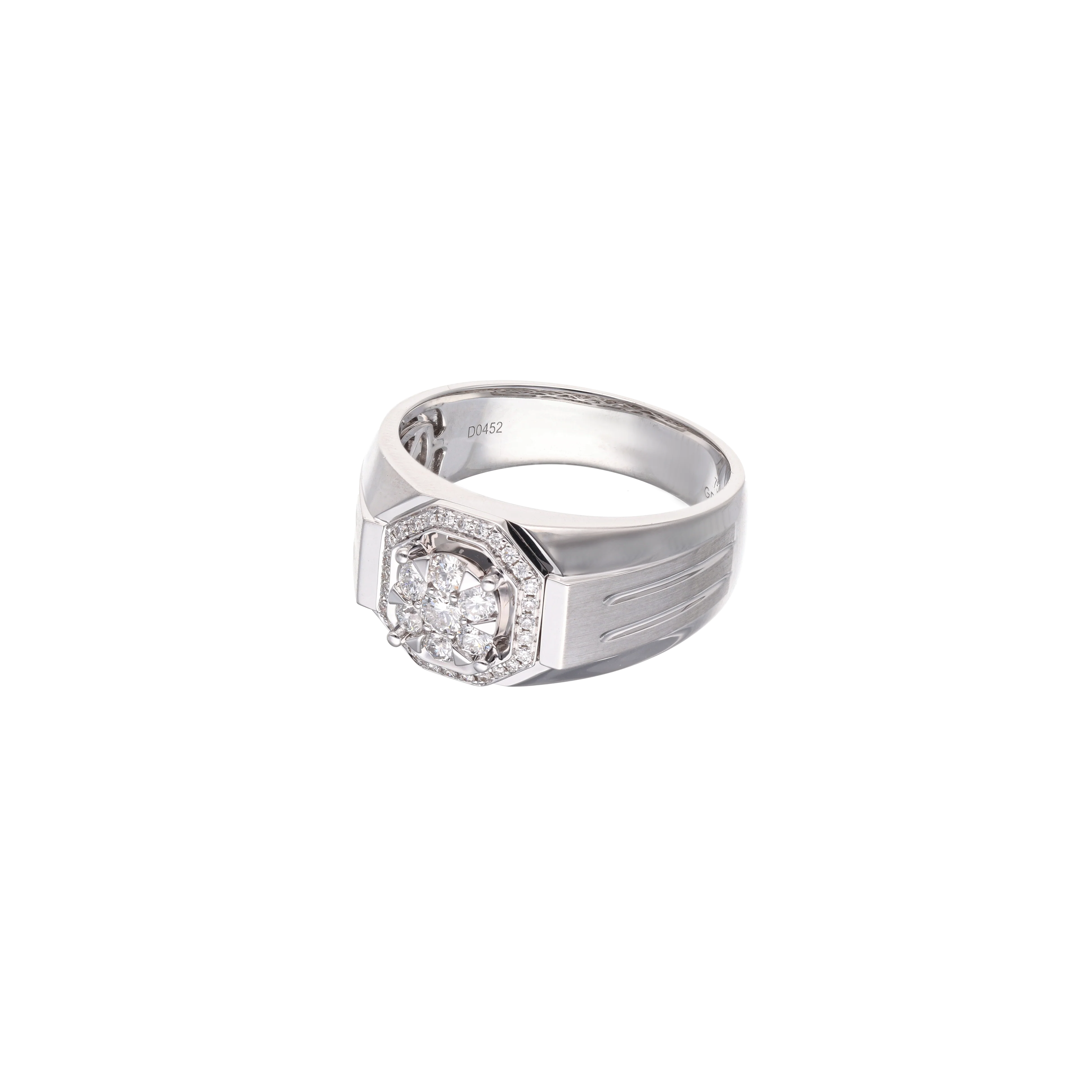 WHITE DIAMOND CLUSTER RING - Image 4