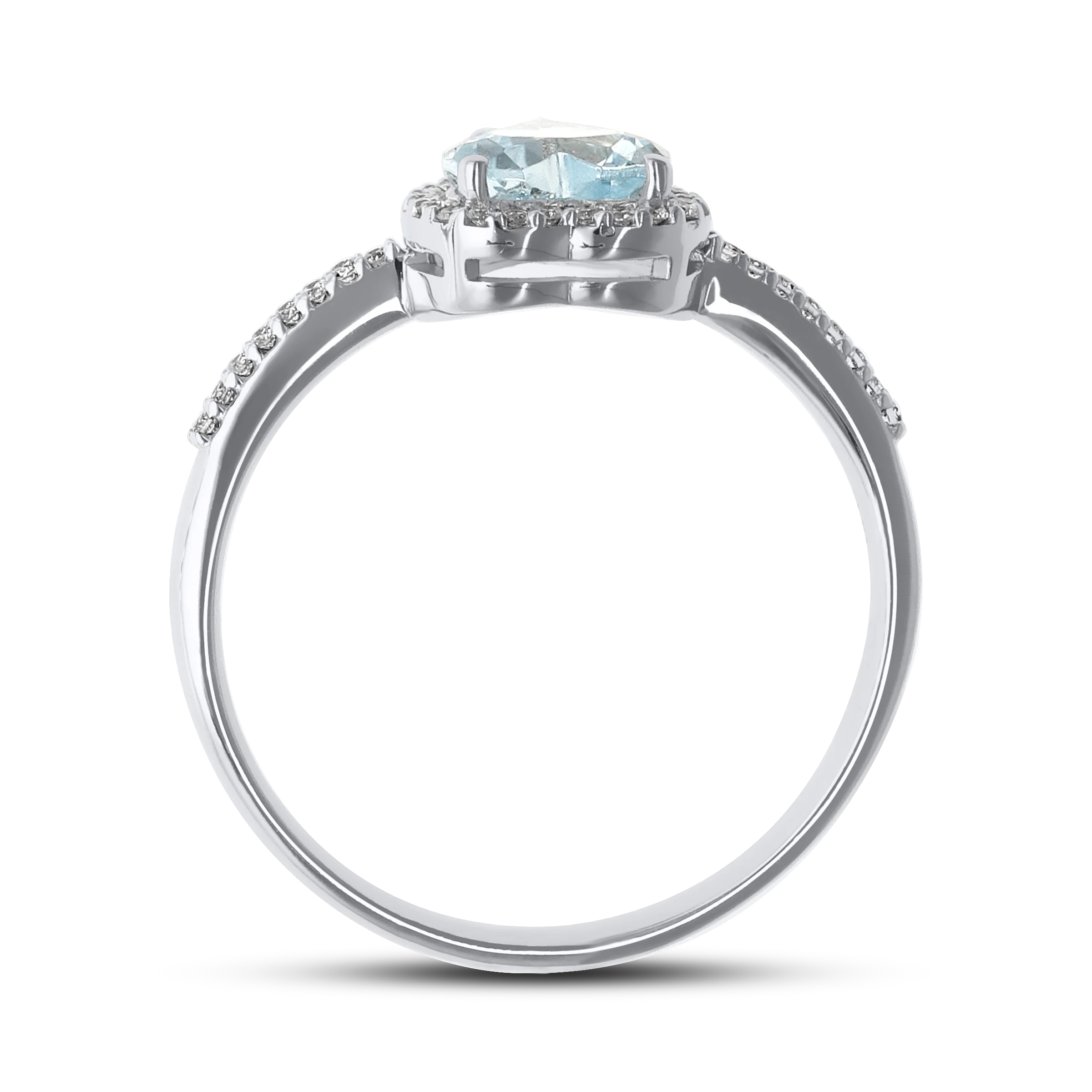 WHITE GOLD HEART RING - Image 3