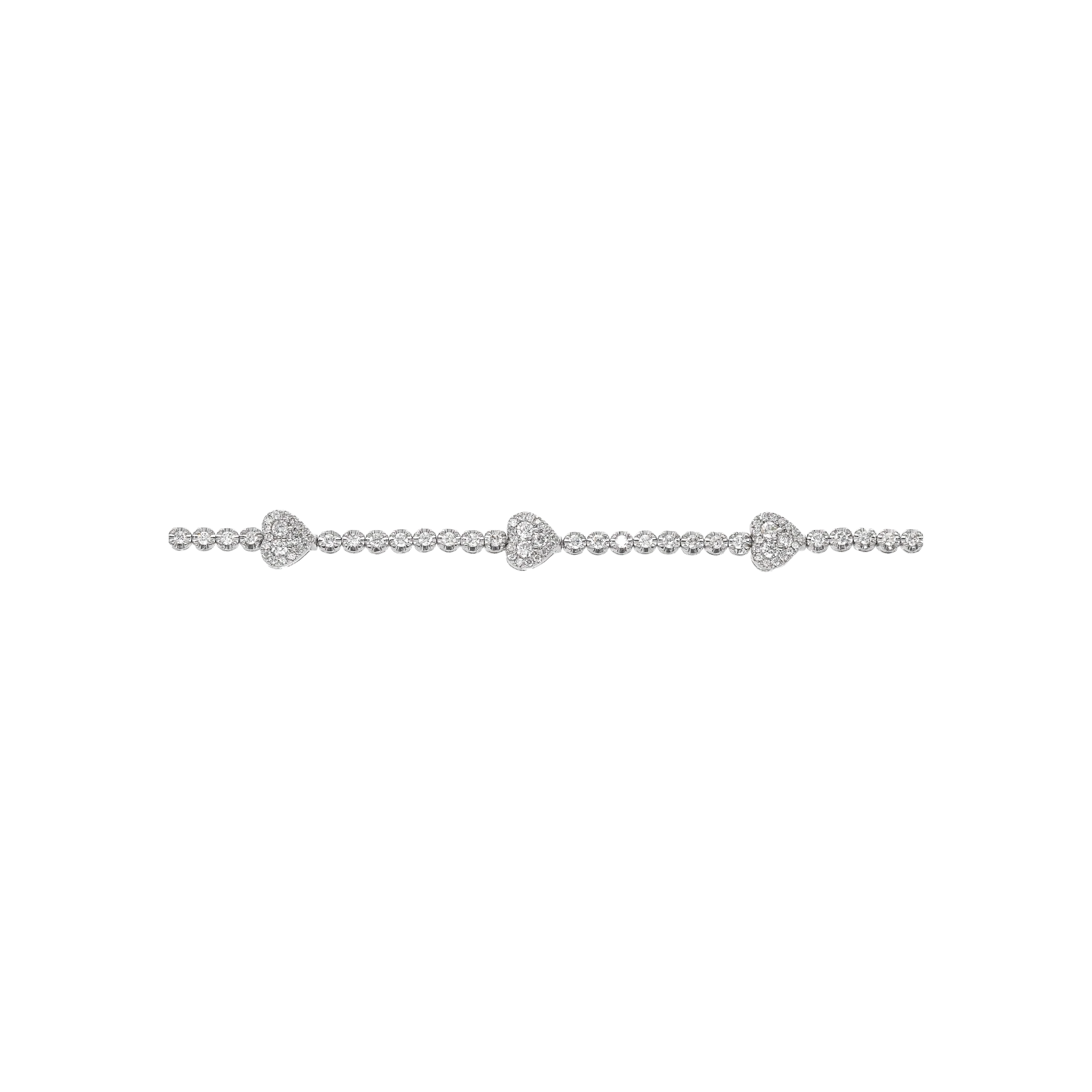 WHITE DIAMOND TENNIS BRACELET - Image 3