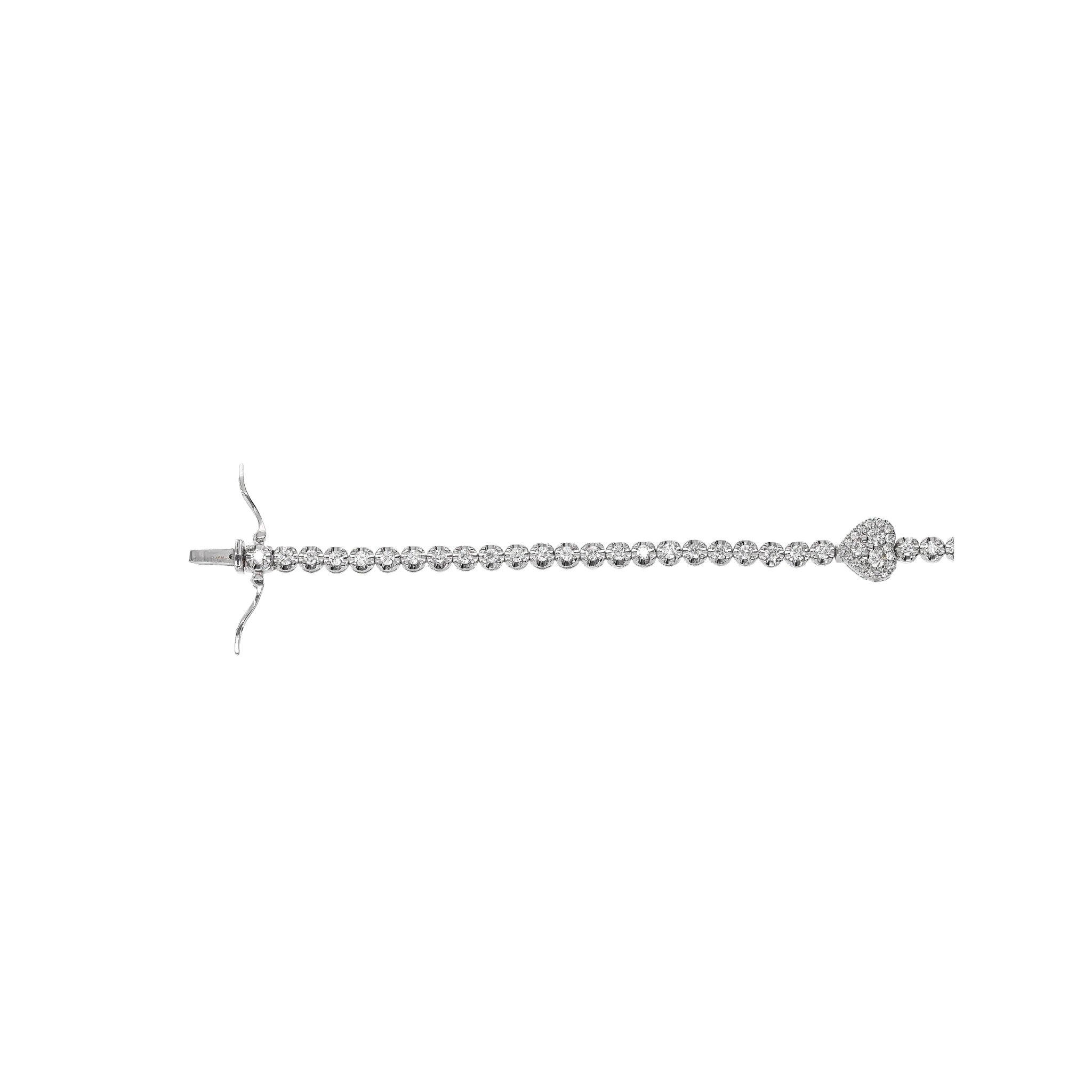 WHITE DIAMOND TENNIS BRACELET - Image 4