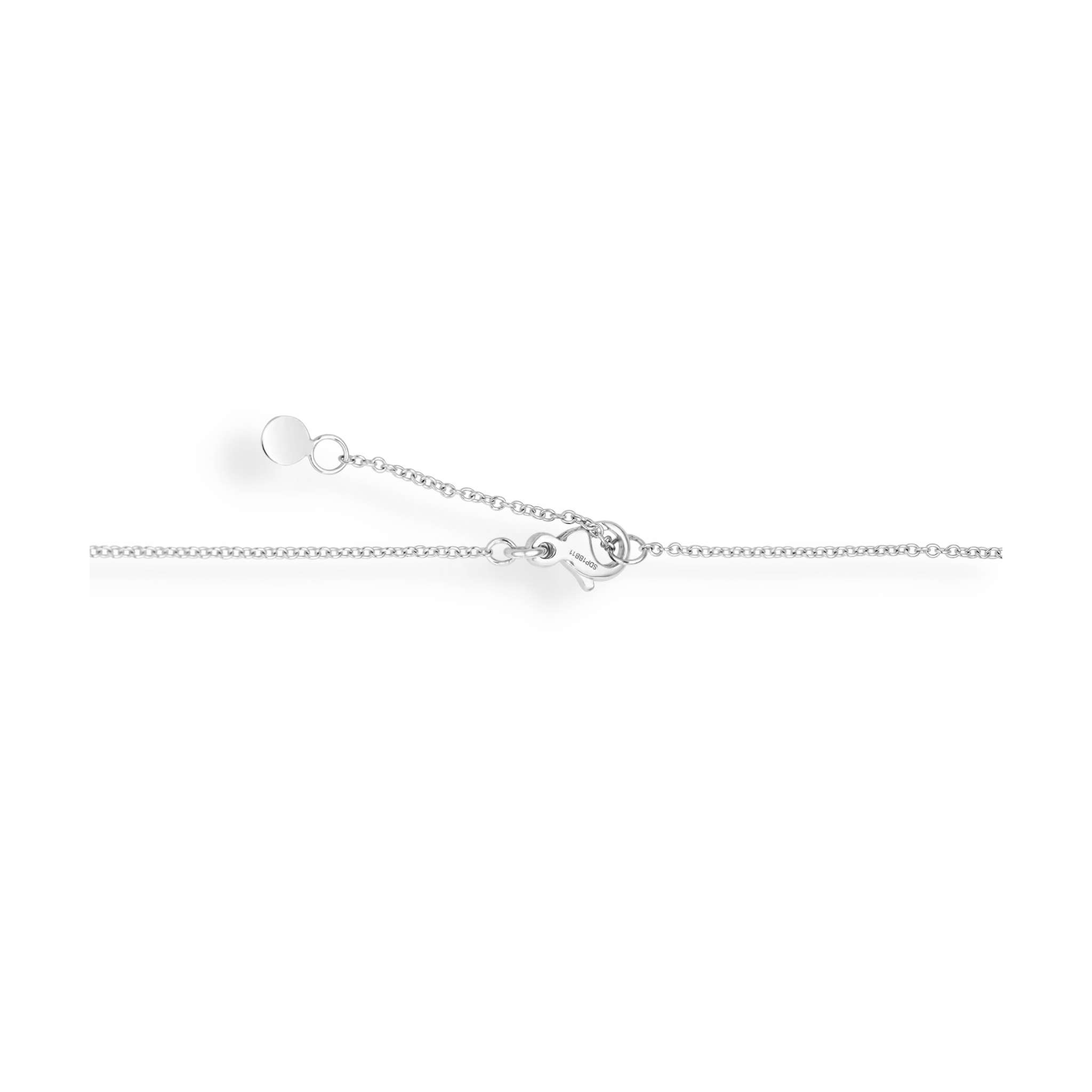 WHITE GOLD SOLITAIRE NECKLACE - Image 3