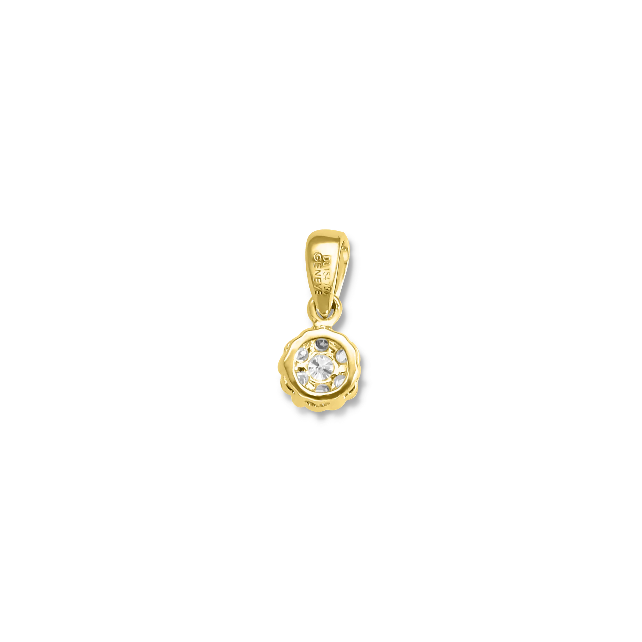WHITE DIAMOND CLUSTER PENDANT - Image 2