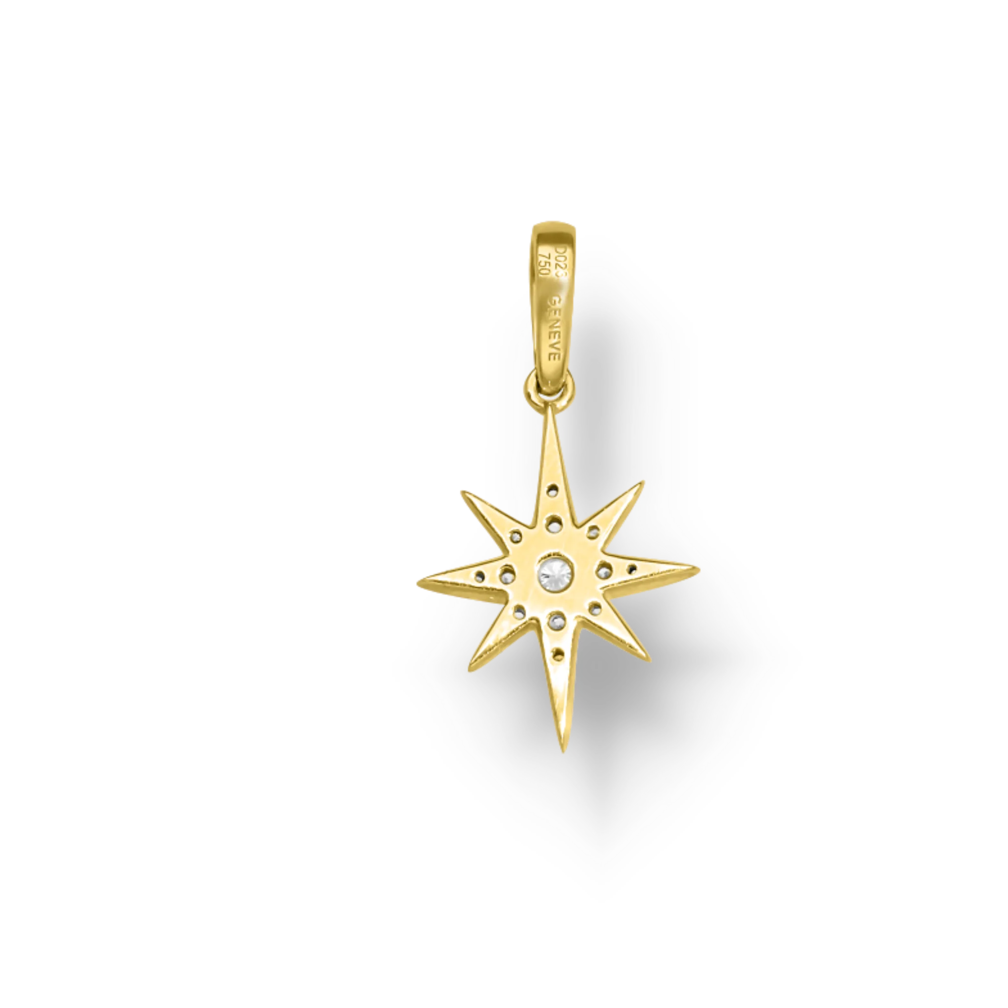 WHITE DIAMOND CLUSTER PENDANT - Image 2