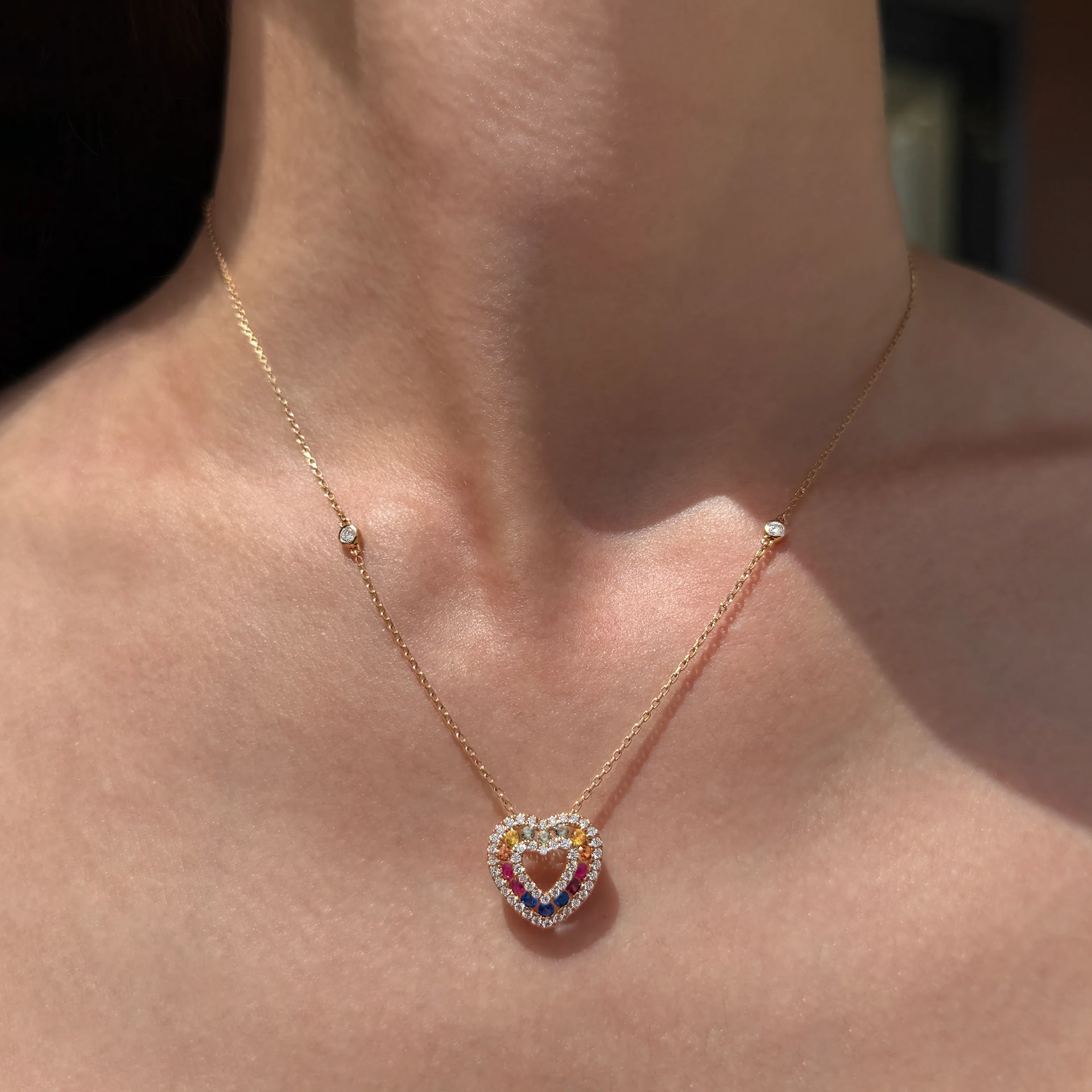 ROSE GOLD HEART NECKLACE - Image 4
