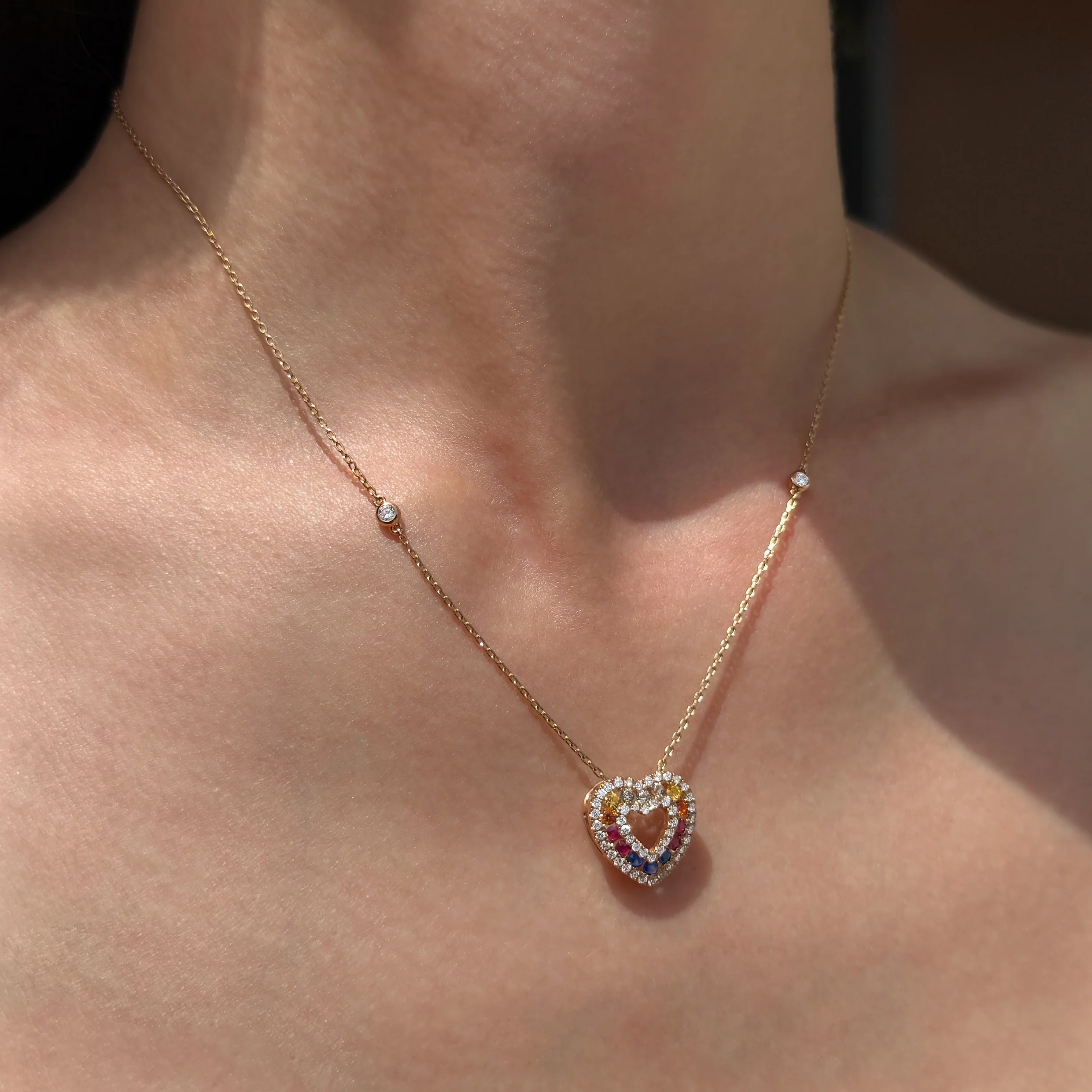 ROSE GOLD HEART NECKLACE - Image 5