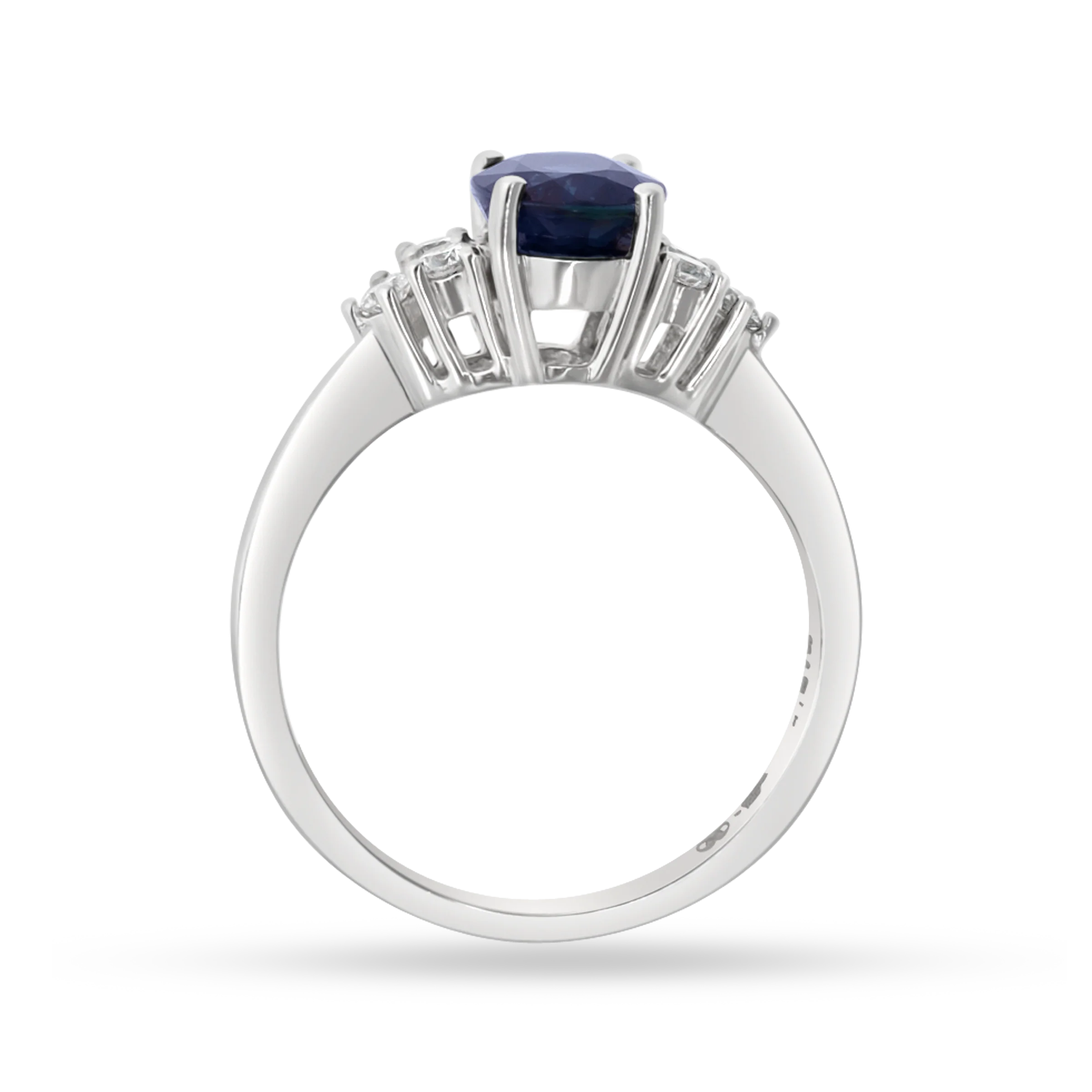 WHITE GOLD HALO RING - Image 3