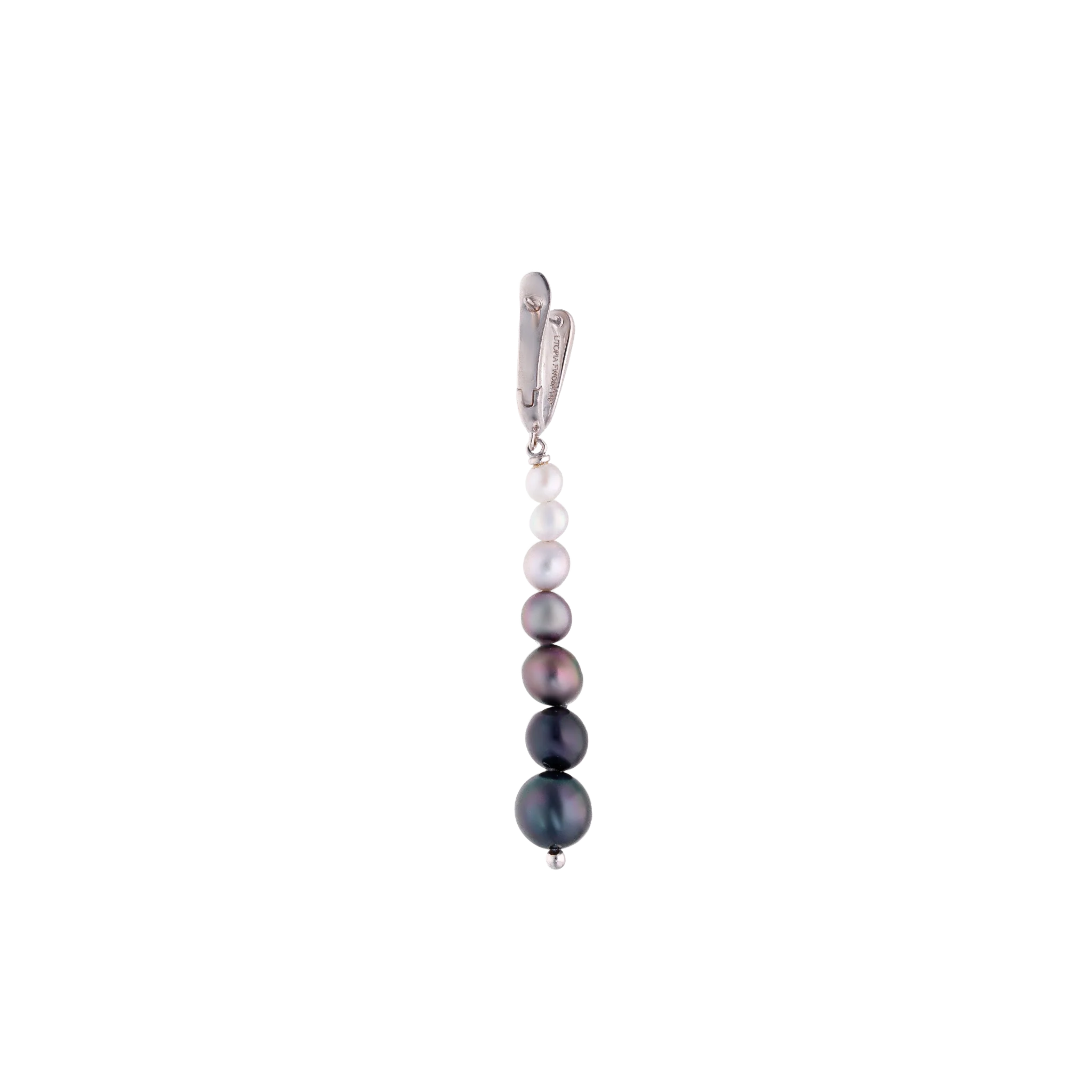 WHITE GOLD DROP EARRINGS - Image 3