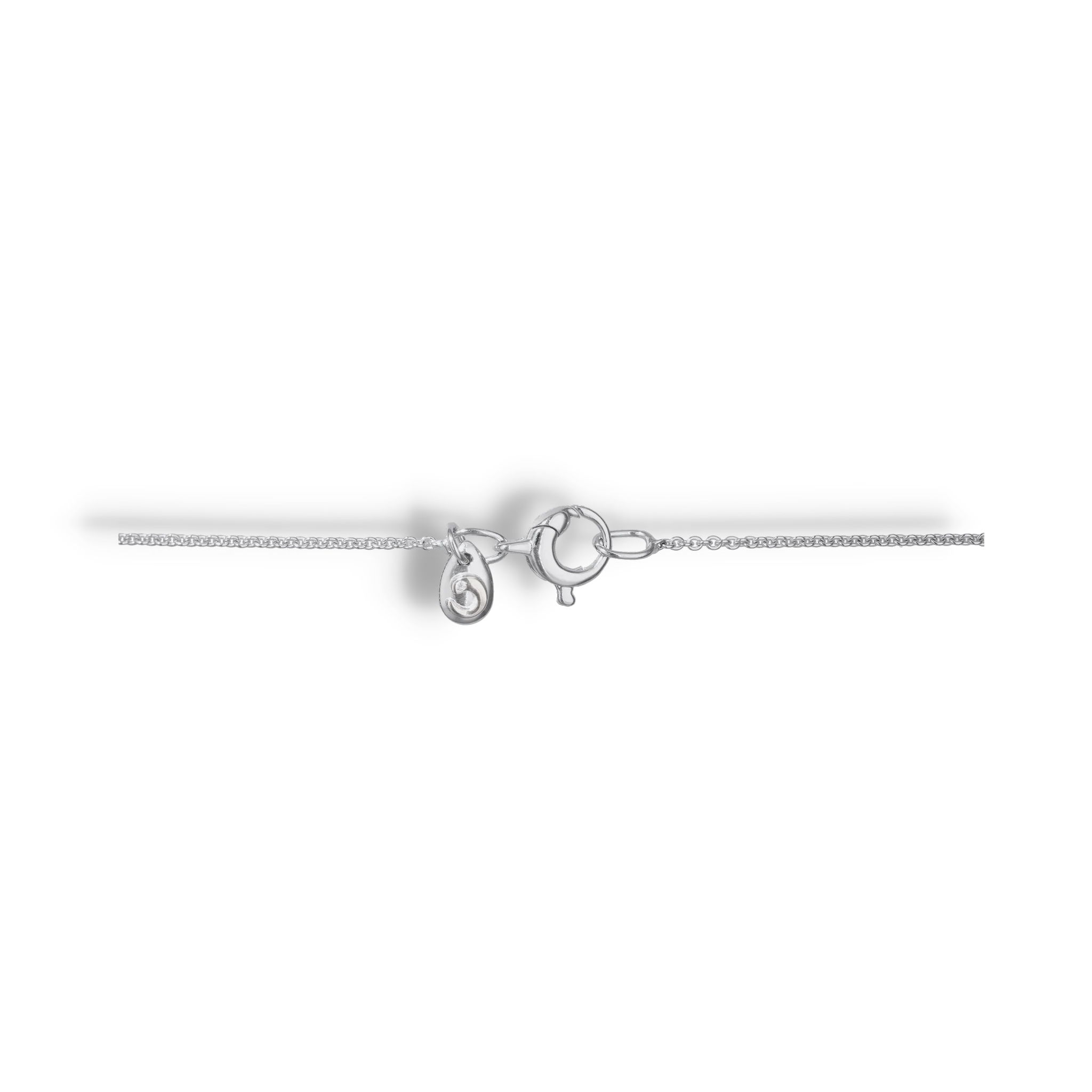WHITE DIAMOND HALO NECKLACE - Image 4