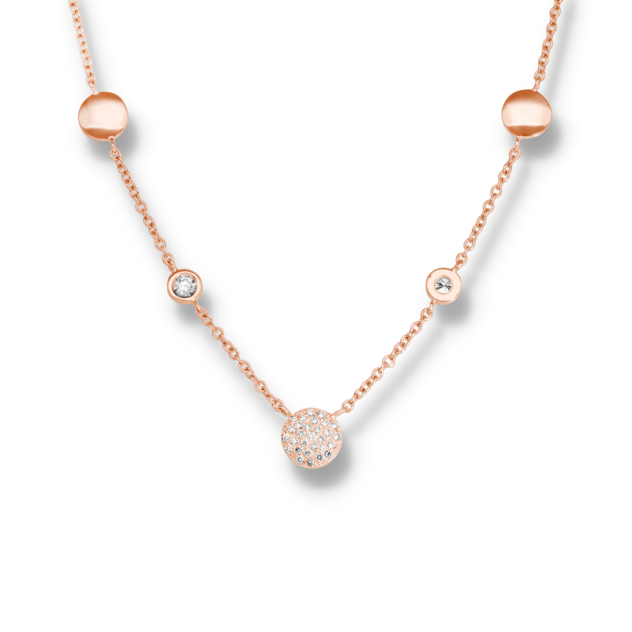 DIAMOND CLUSTER NECKLACE - Image 2
