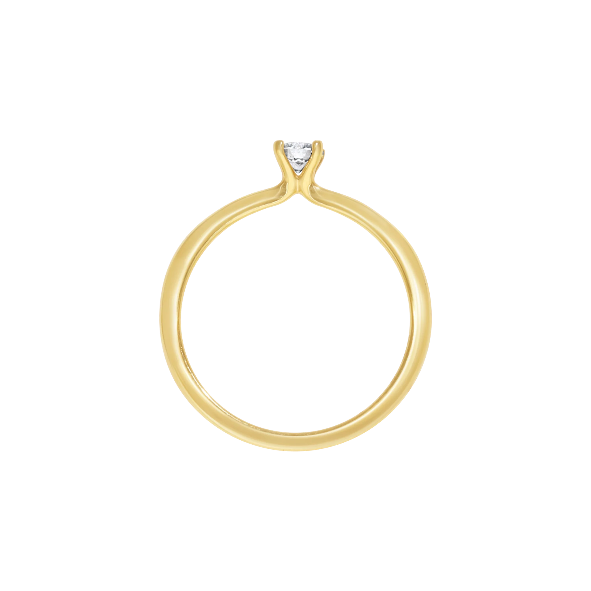WHITE DIAMOND SOLITAIRE RING - Image 3