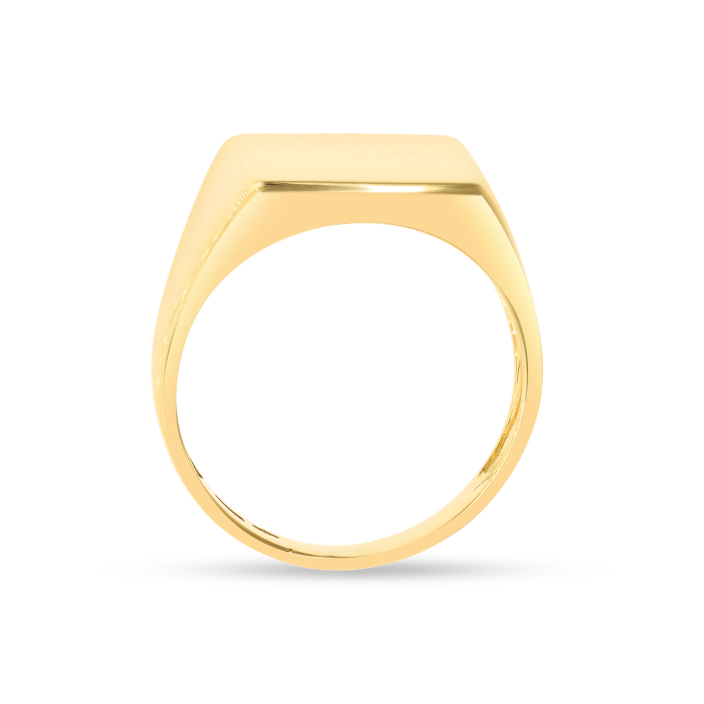 YELLOW GOLD SIGNET RING - Image 3