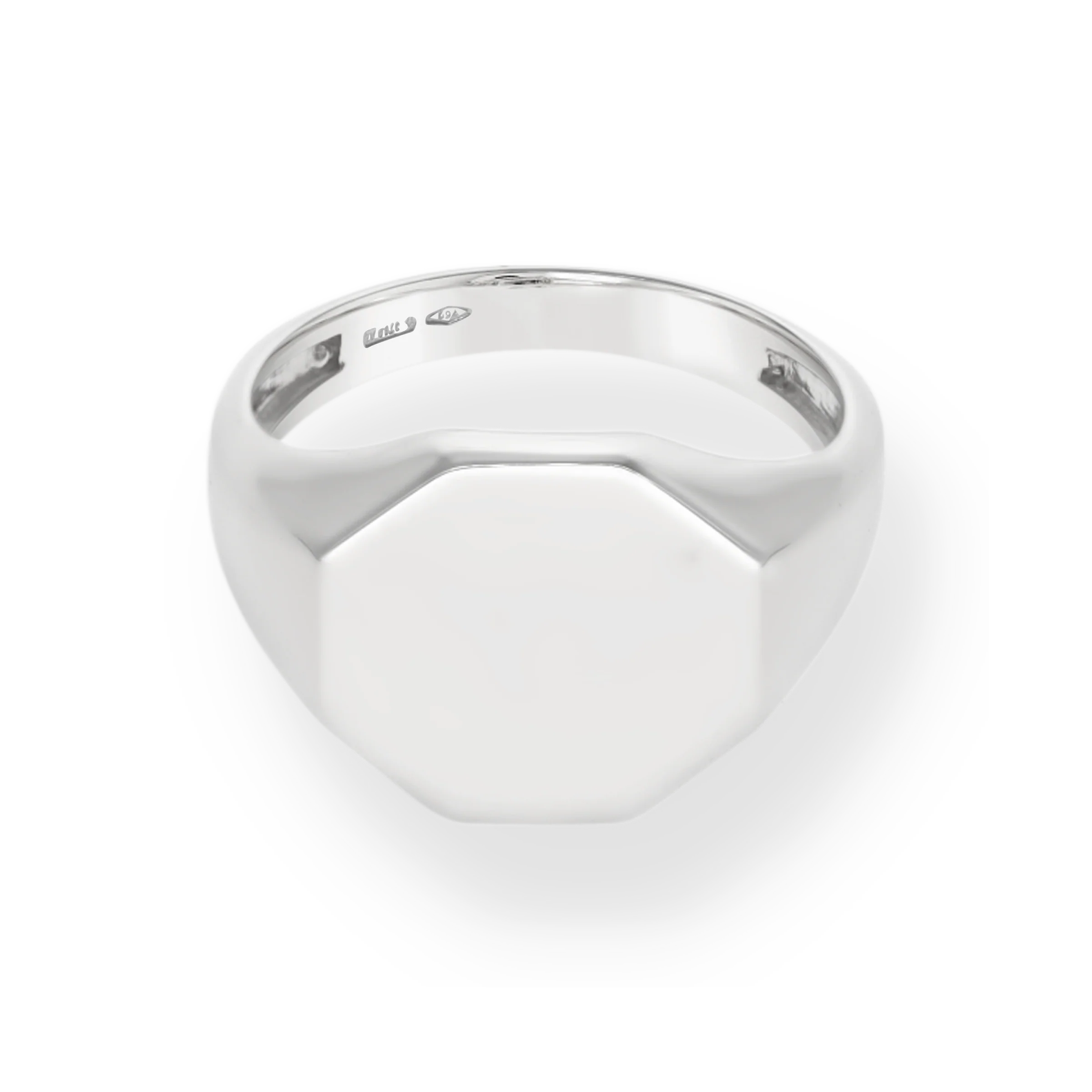 WHITE GOLD SIGNET RING - Image 2
