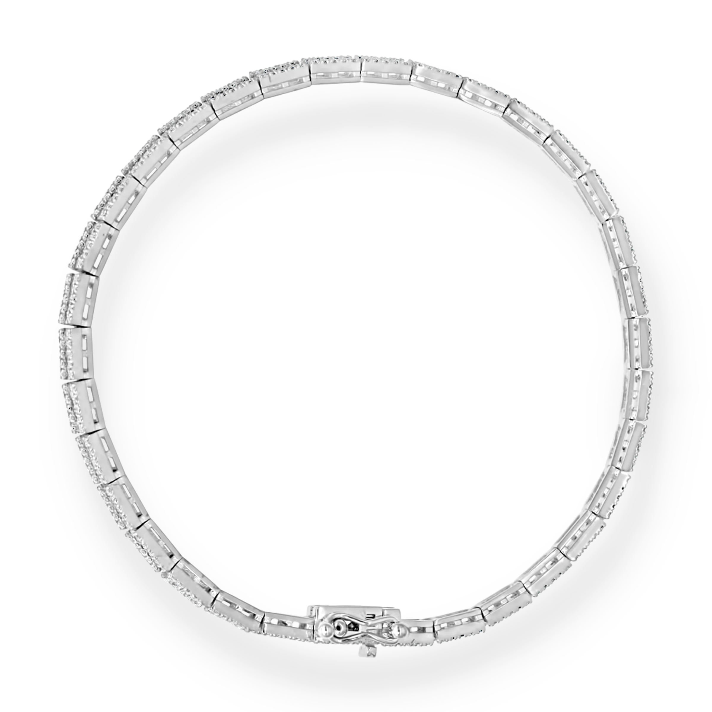 WHITE DIAMOND TENNIS BRACELET - Image 2