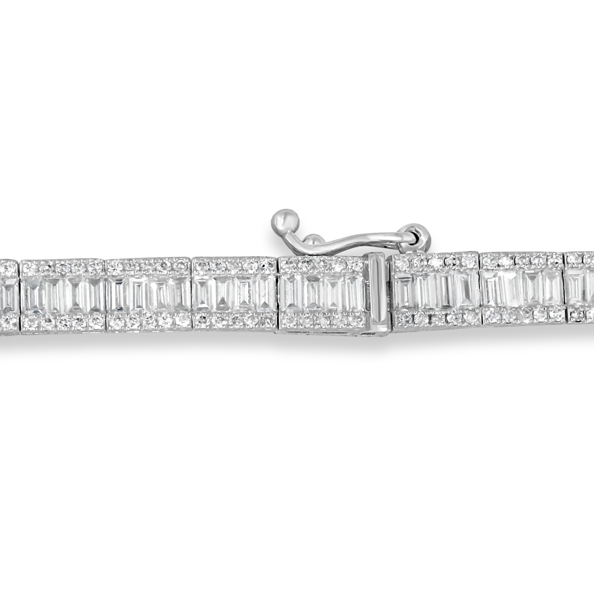 WHITE DIAMOND TENNIS BRACELET - Image 3