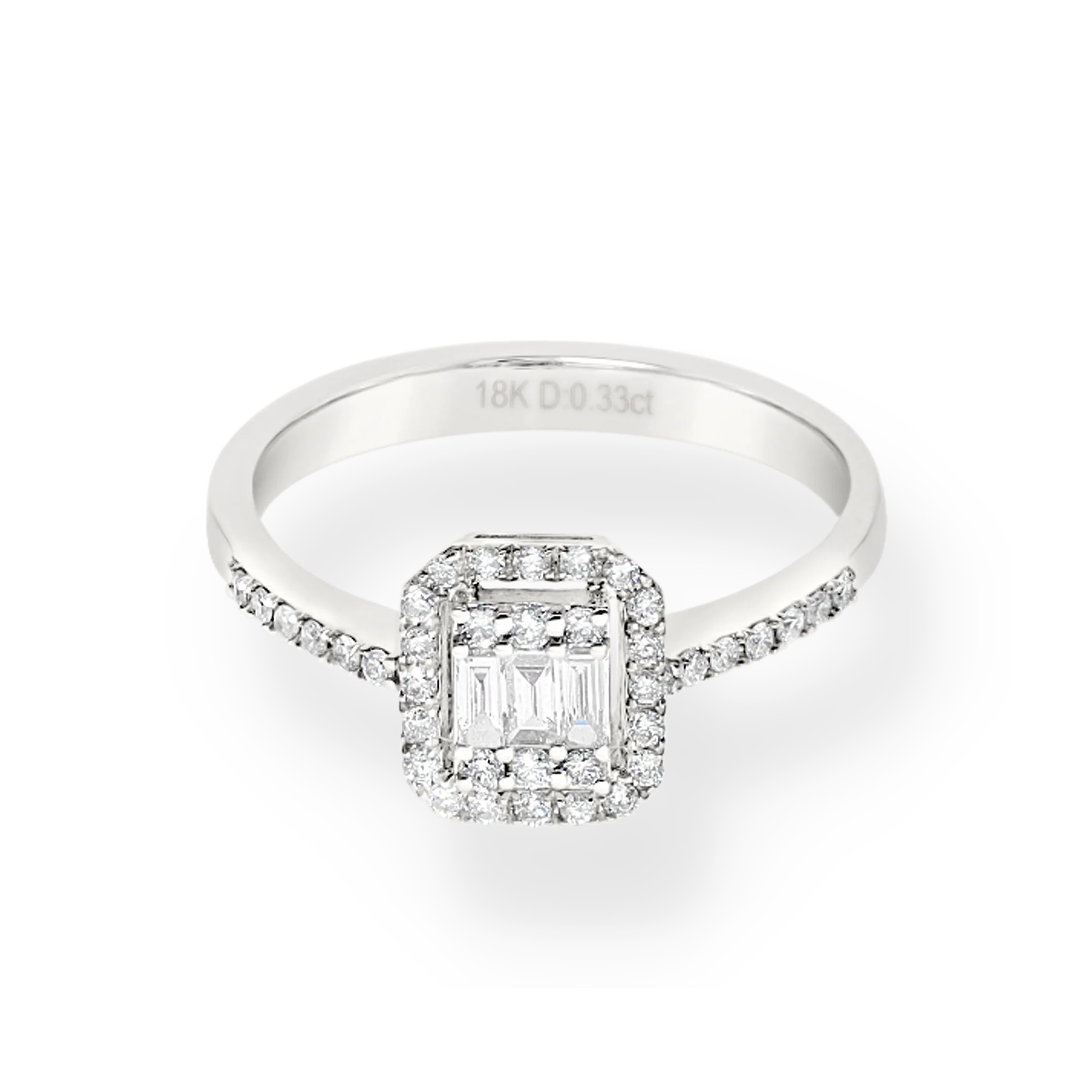 DIAMOND CLUSTER ENGAGEMENT RING - Image 2