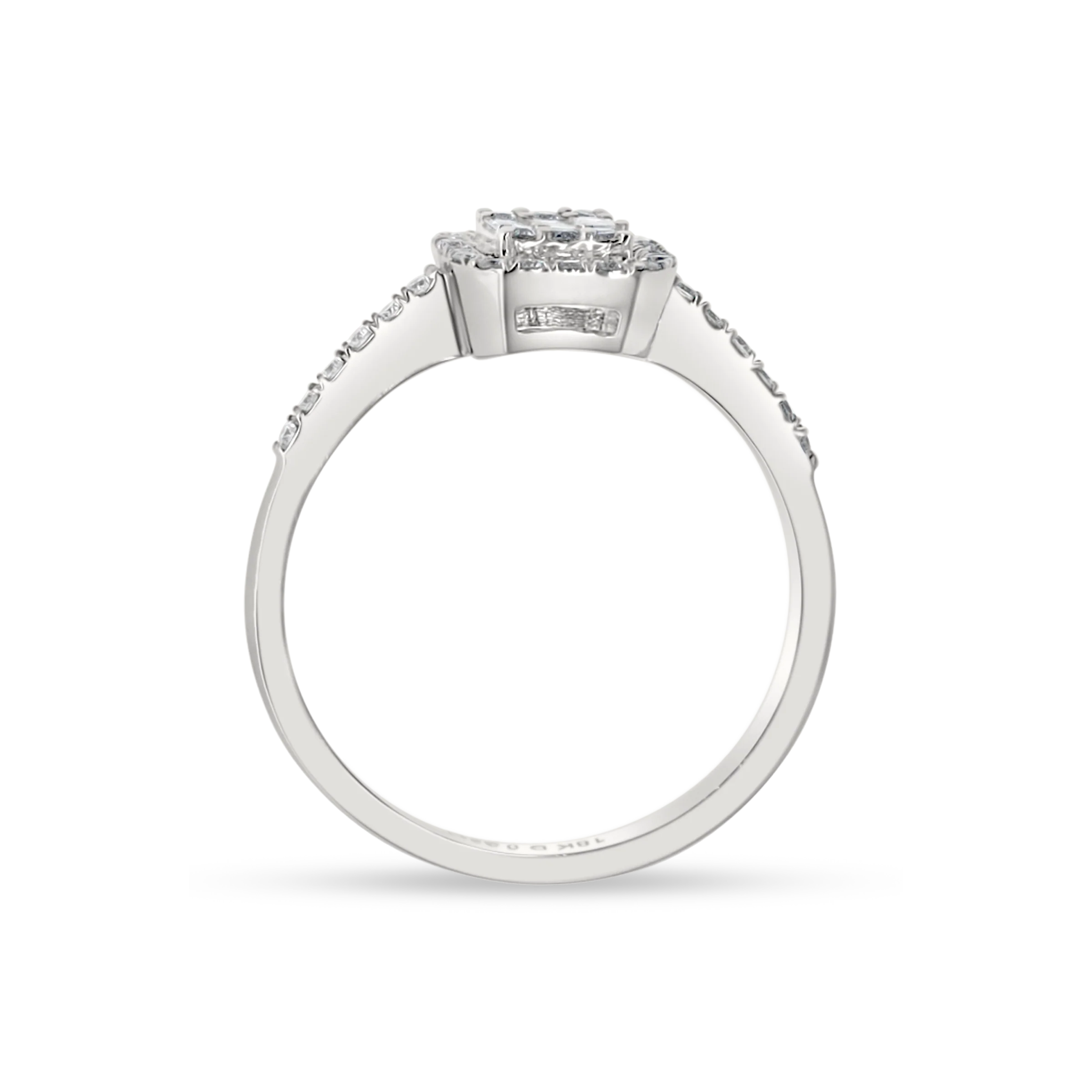 DIAMOND CLUSTER ENGAGEMENT RING - Image 3