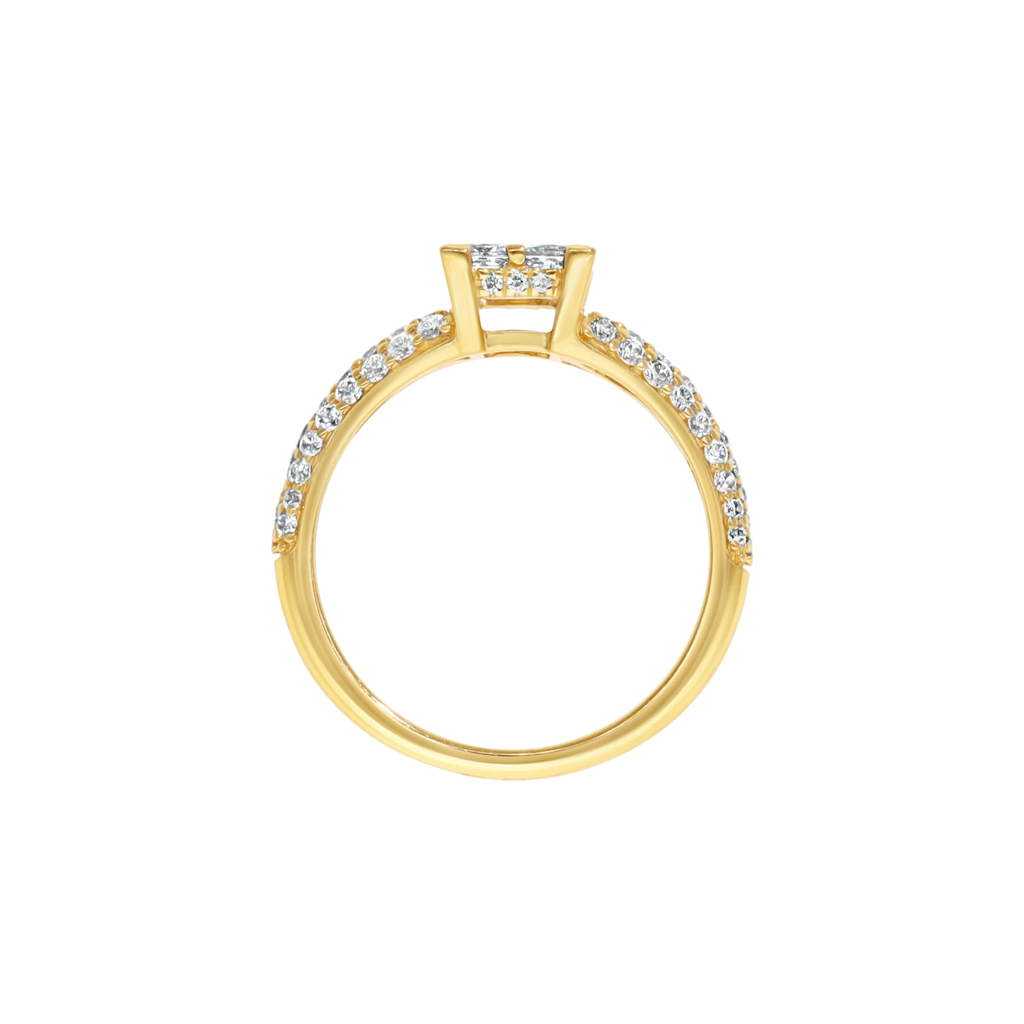 WHITE DIAMOND CLUSTER RING - Image 3