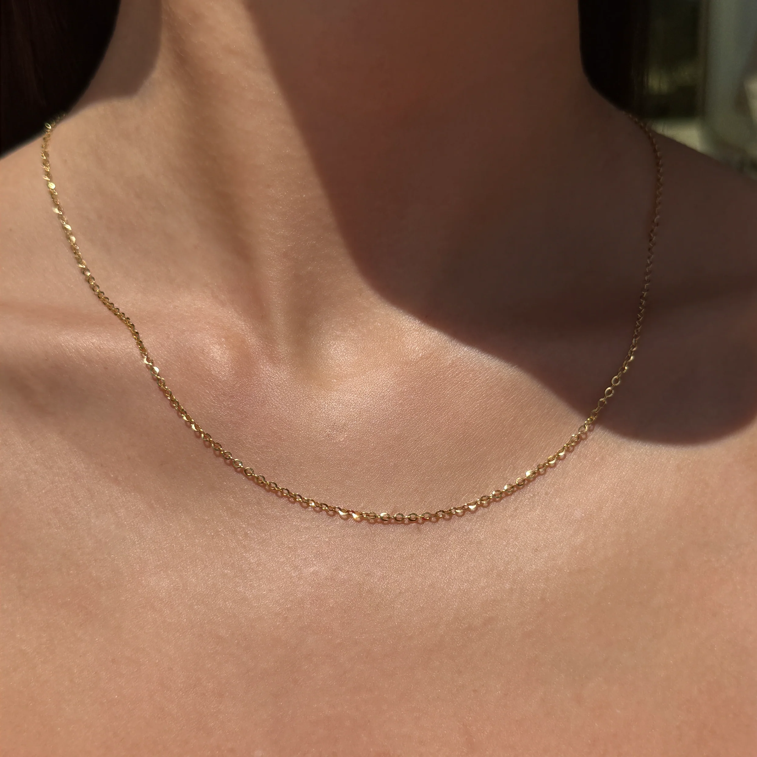 YELLOW GOLD CHAIN NECKLACE - Image 4