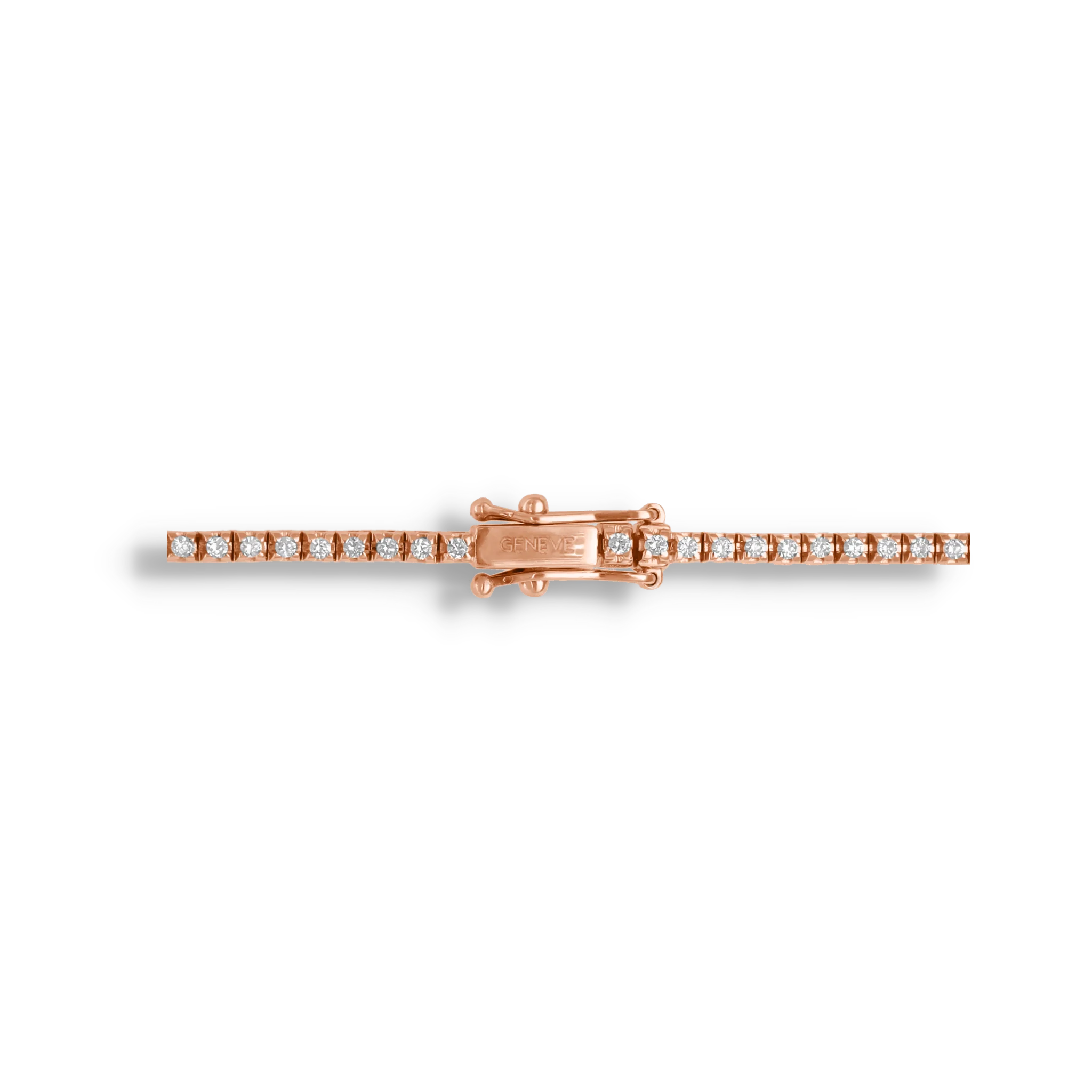 ROSE GOLD TENNIS NECKLACE - Image 2