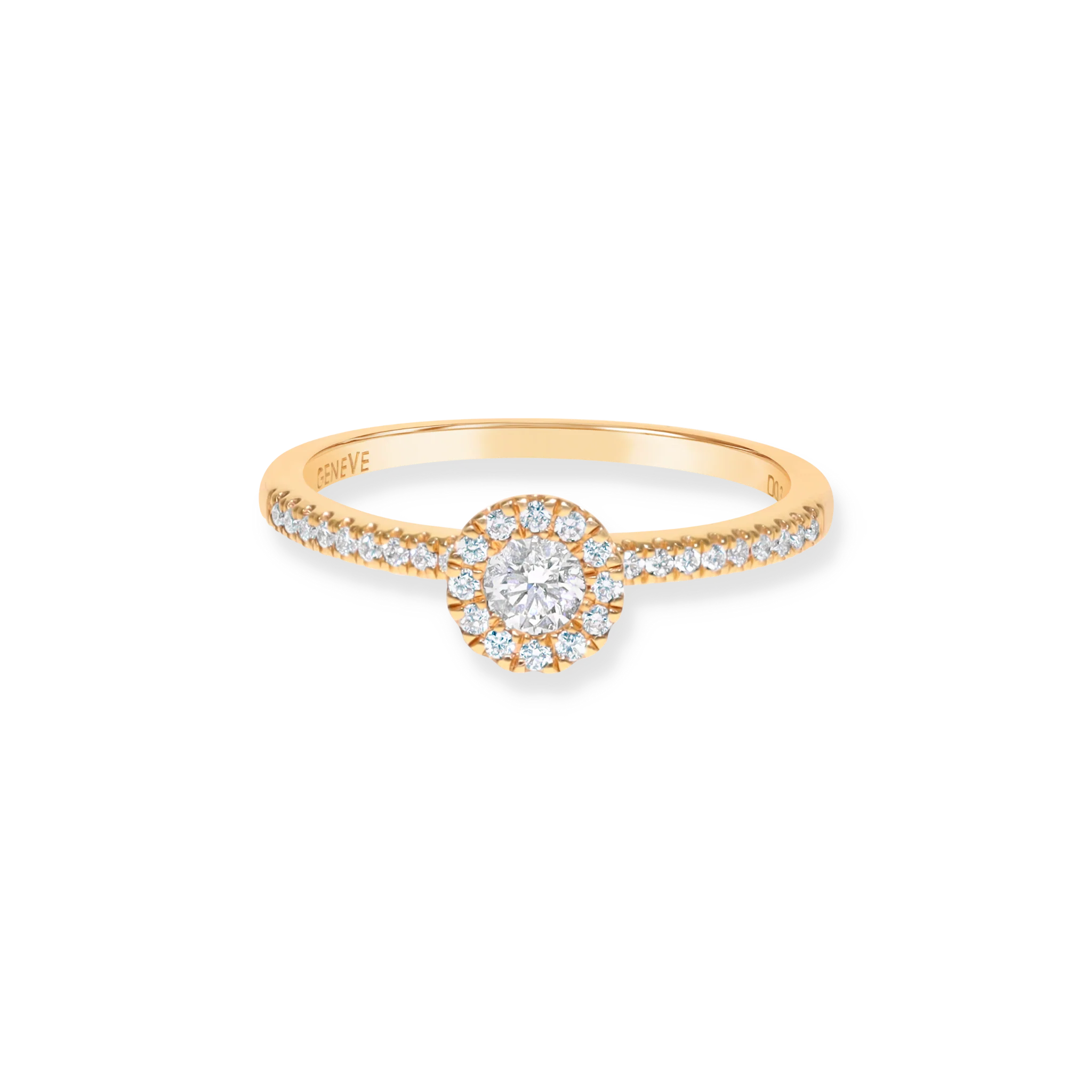 HALO DIAMOND ENGAGEMENT RING - Image 2