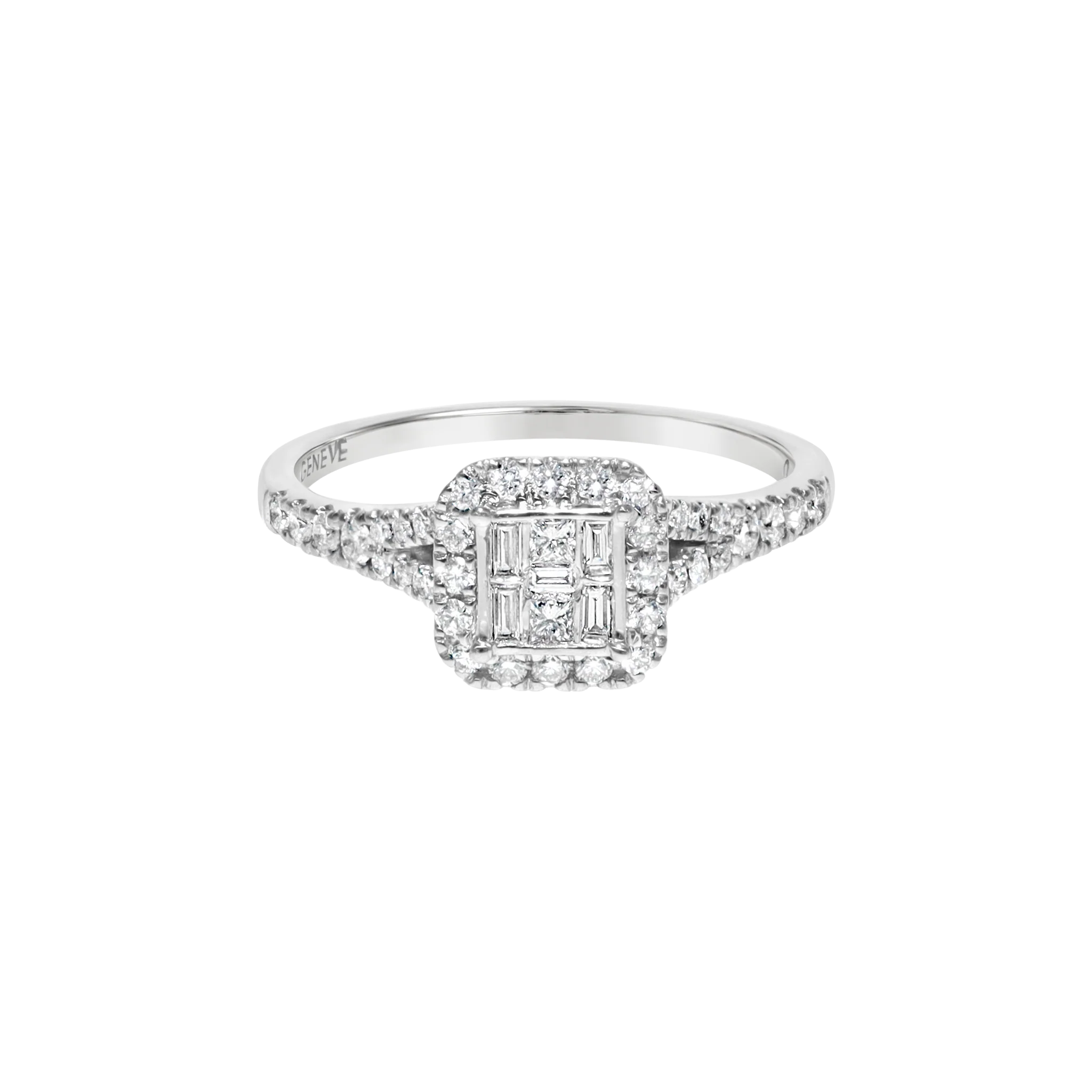 WHITE DIAMOND CLUSTER RING - Image 2