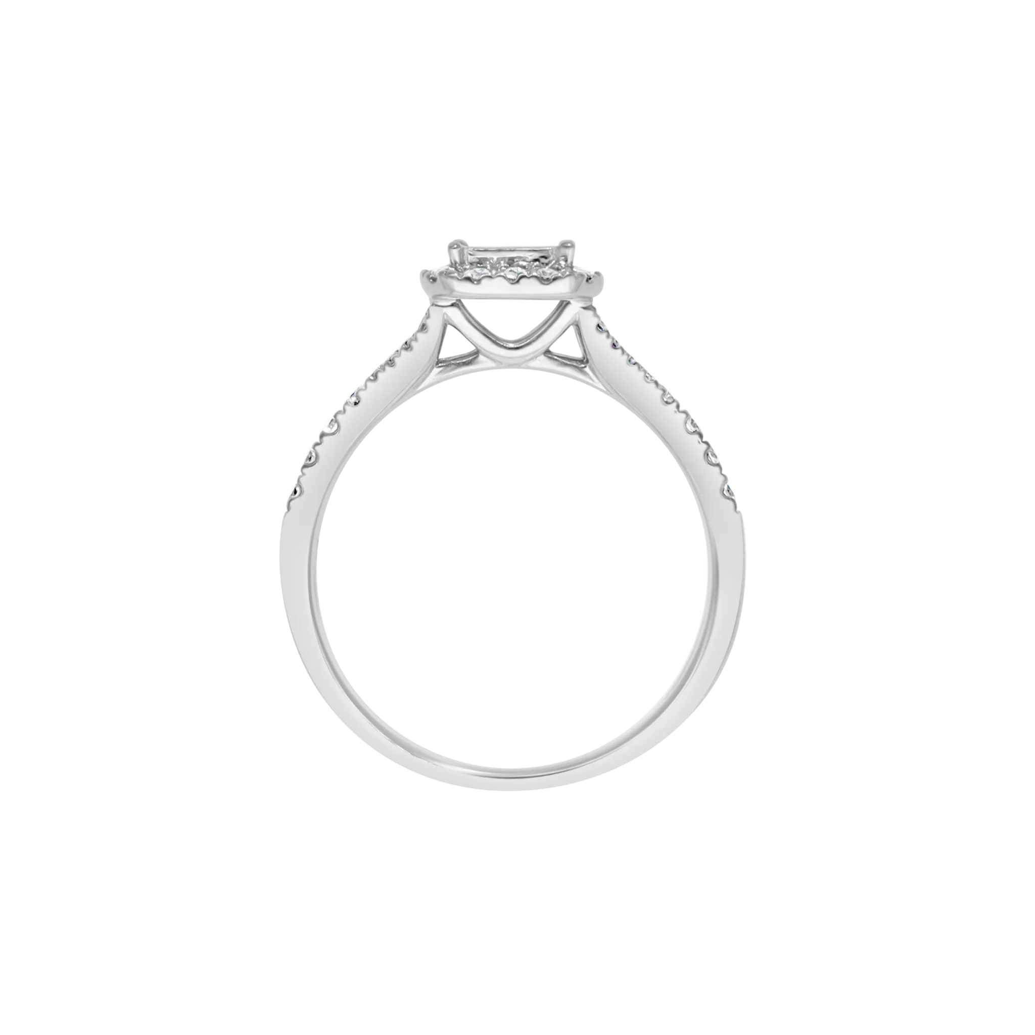WHITE DIAMOND CLUSTER RING - Image 3