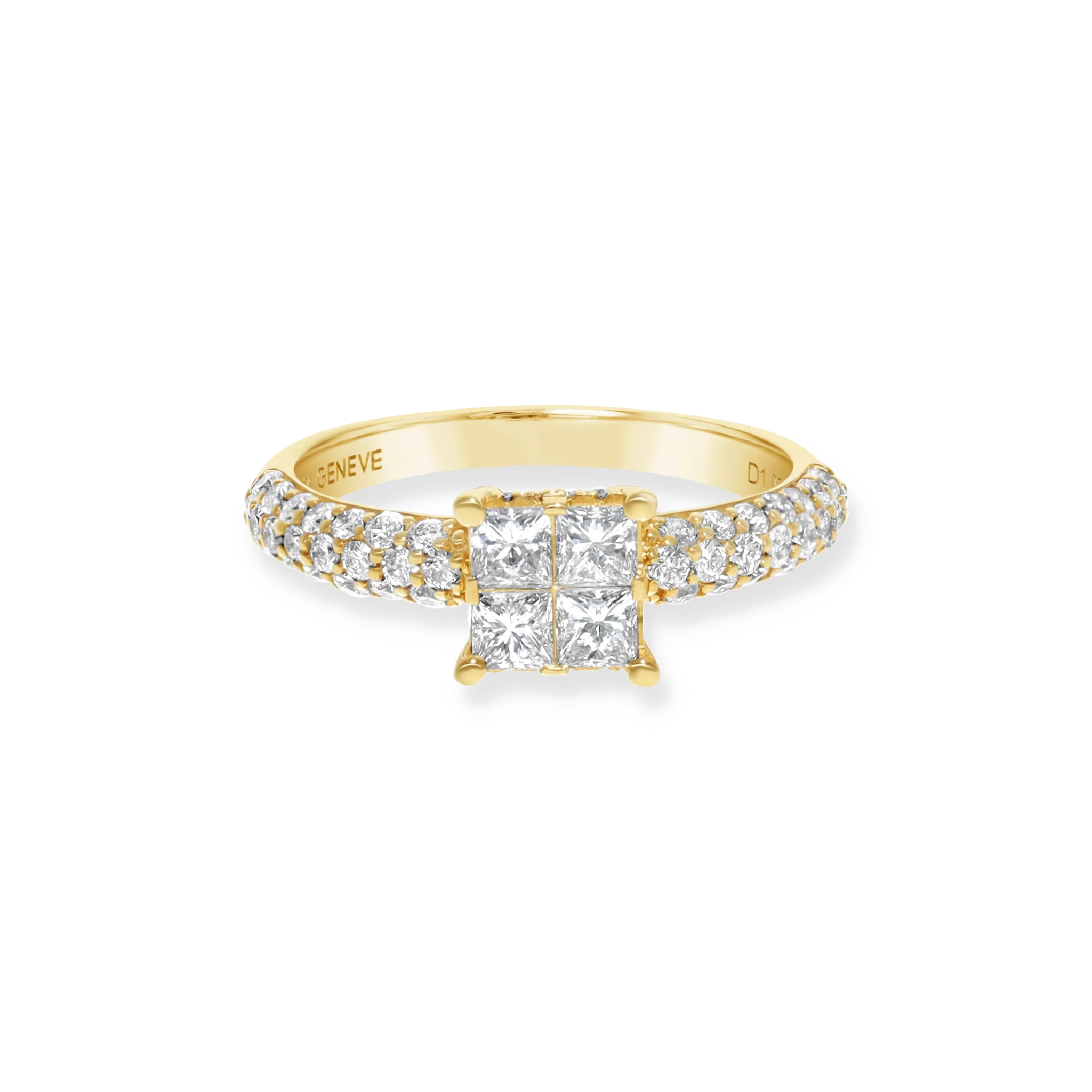 WHITE DIAMOND CLUSTER RING - Image 2