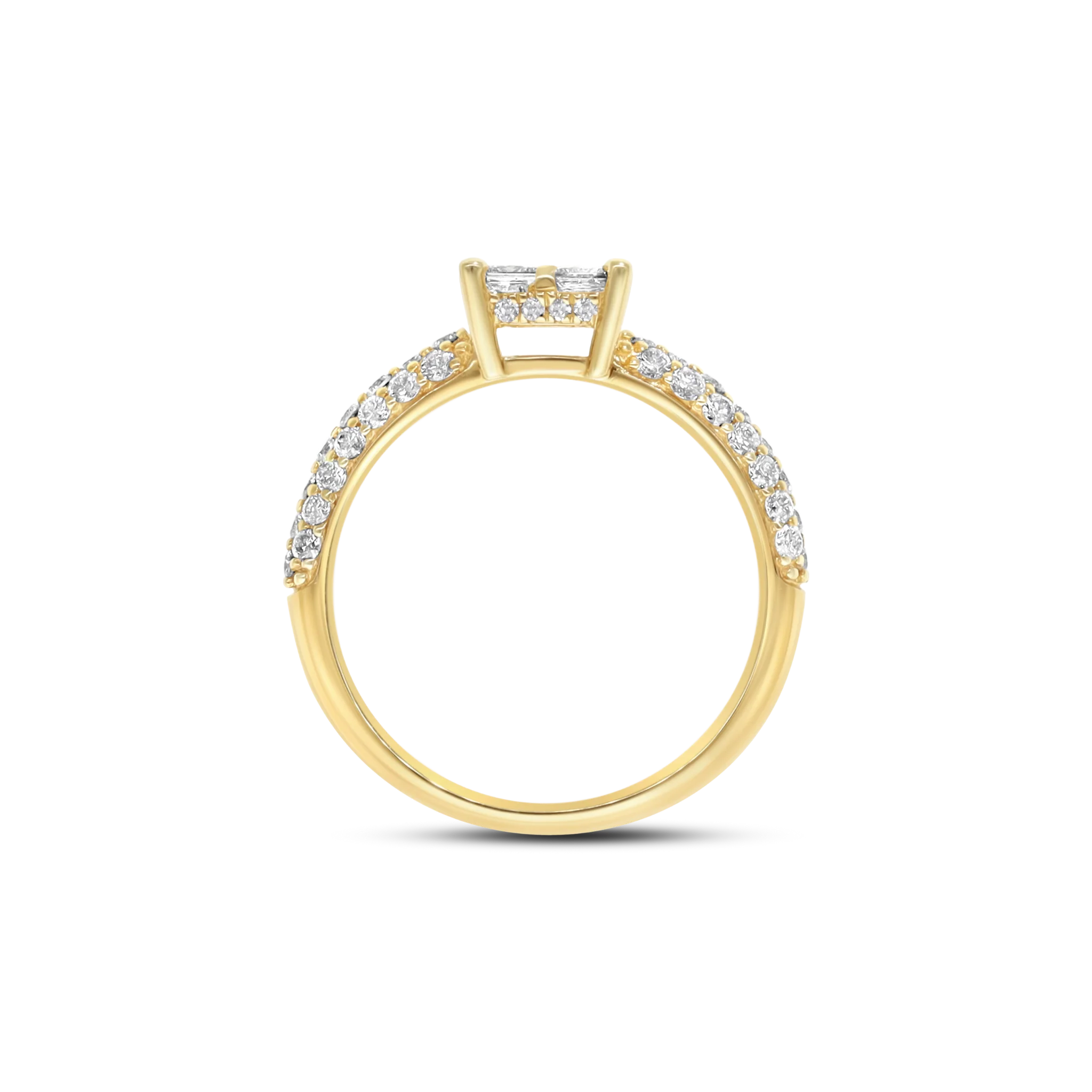 WHITE DIAMOND CLUSTER RING - Image 3