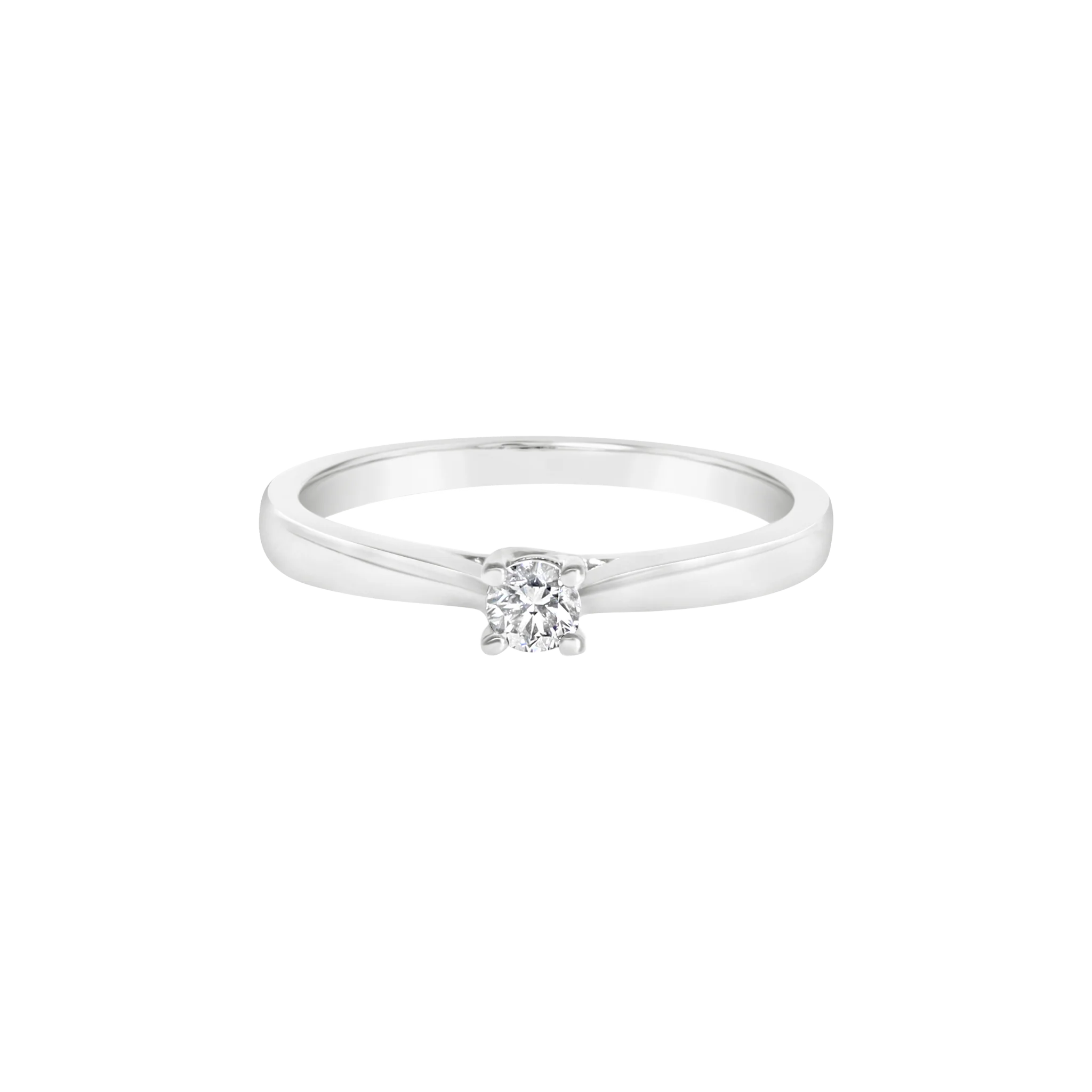 WHITE DIAMOND SOLITAIRE RING - Image 2