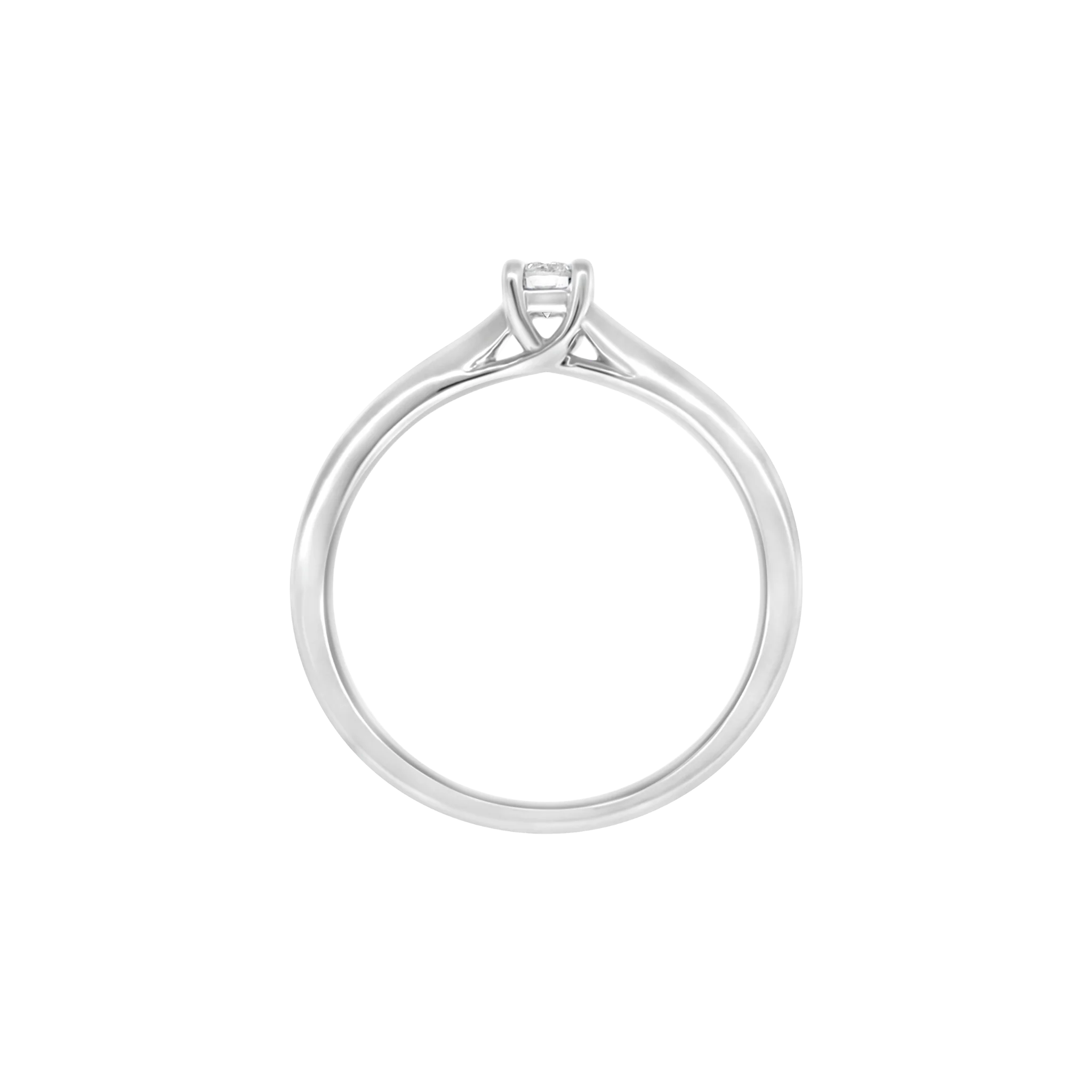 WHITE DIAMOND SOLITAIRE RING - Image 3