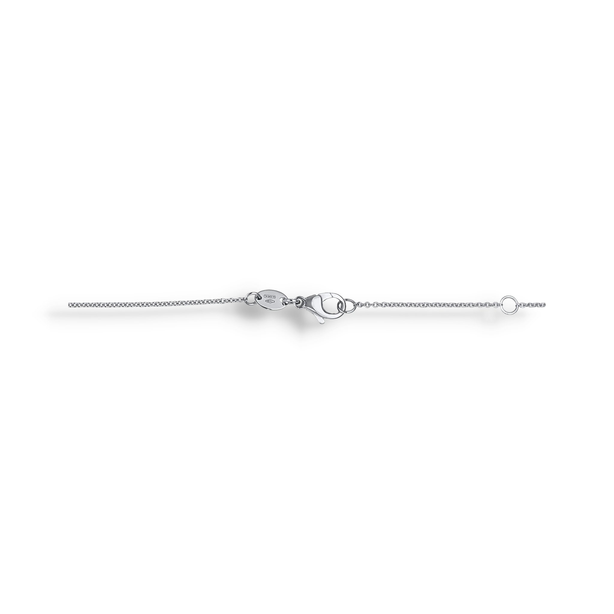 WHITE GOLD HALO NECKLACE - Image 4