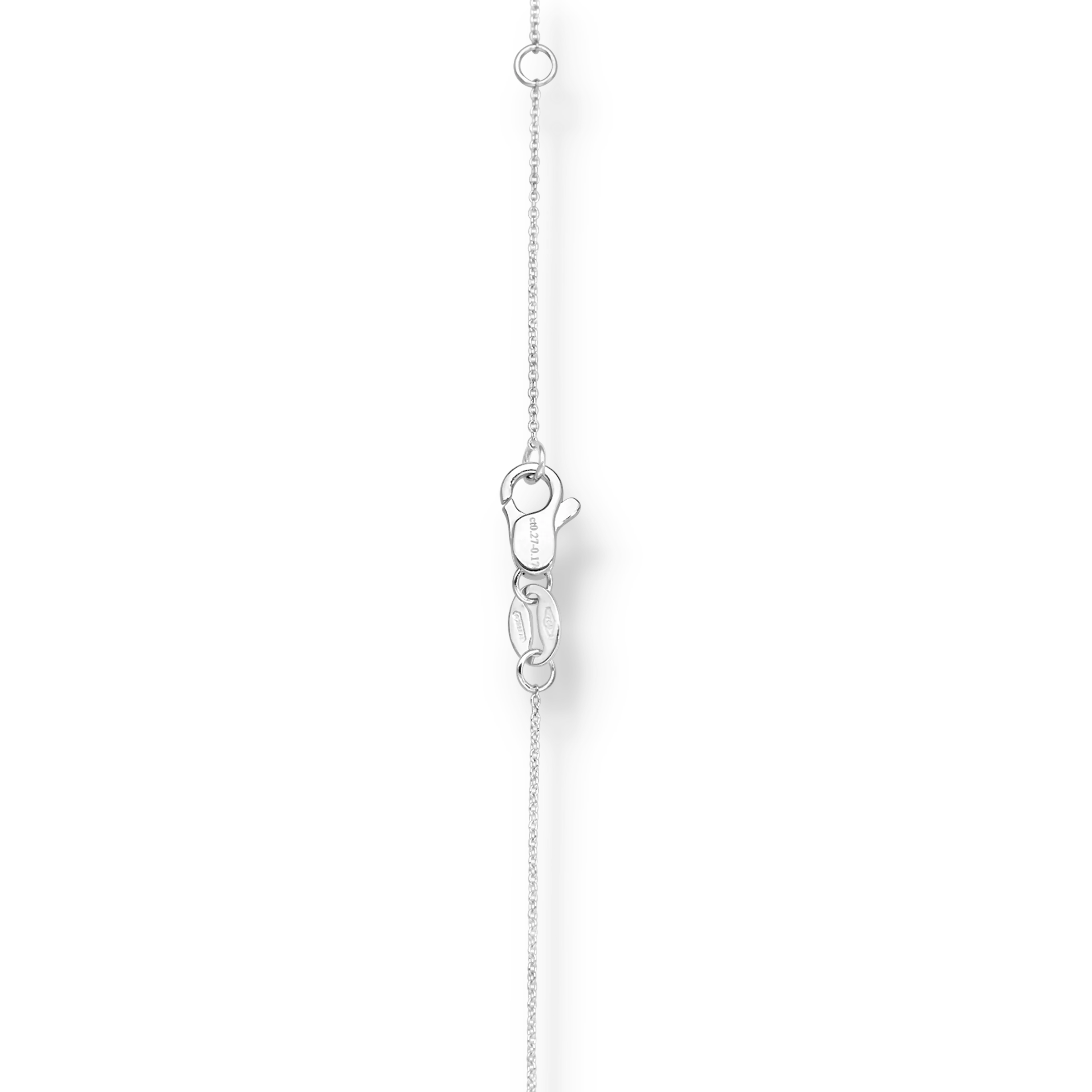 WHITE GOLD HEART NECKLACE - Image 3