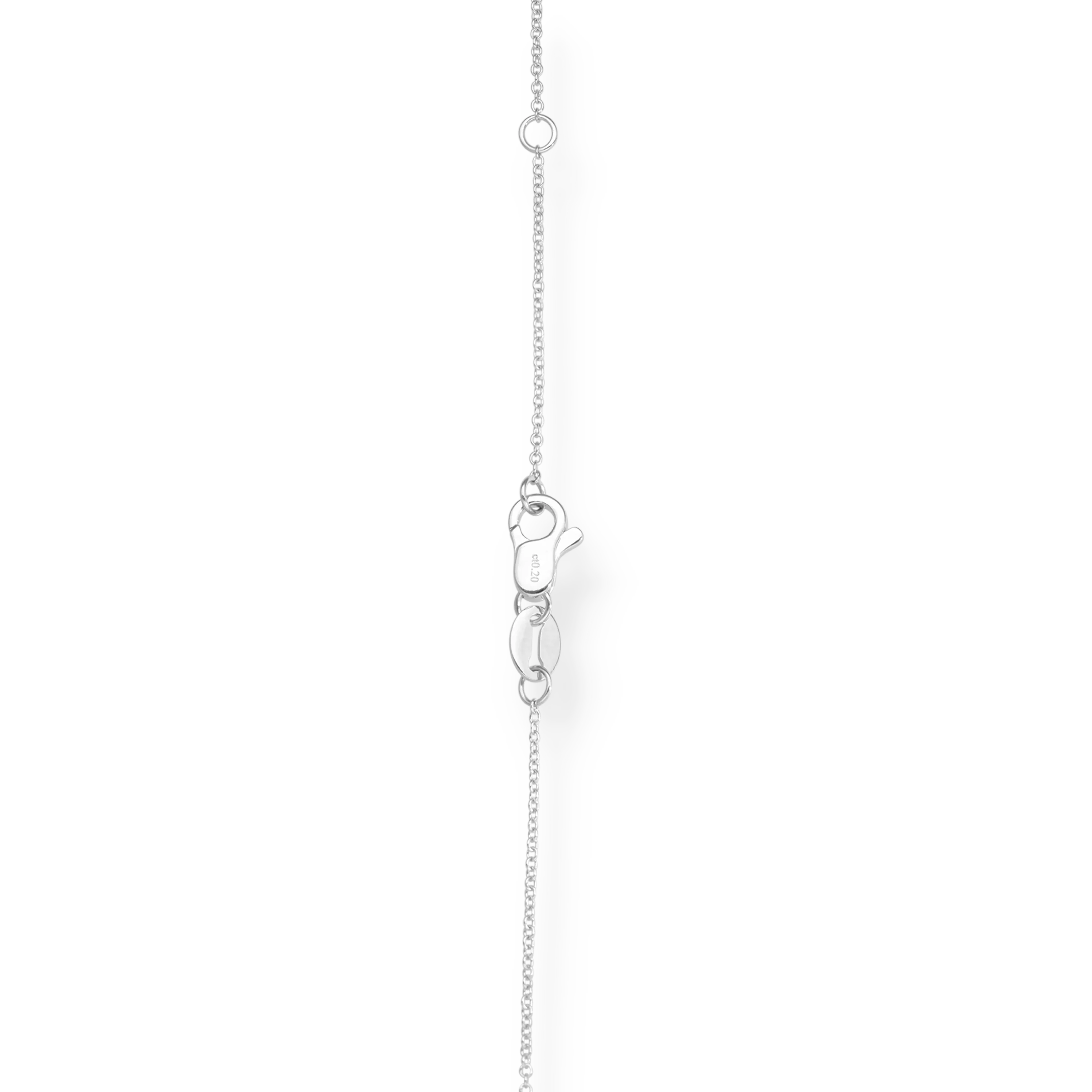 WHITE DIAMOND HEART NECKLACE - Image 2