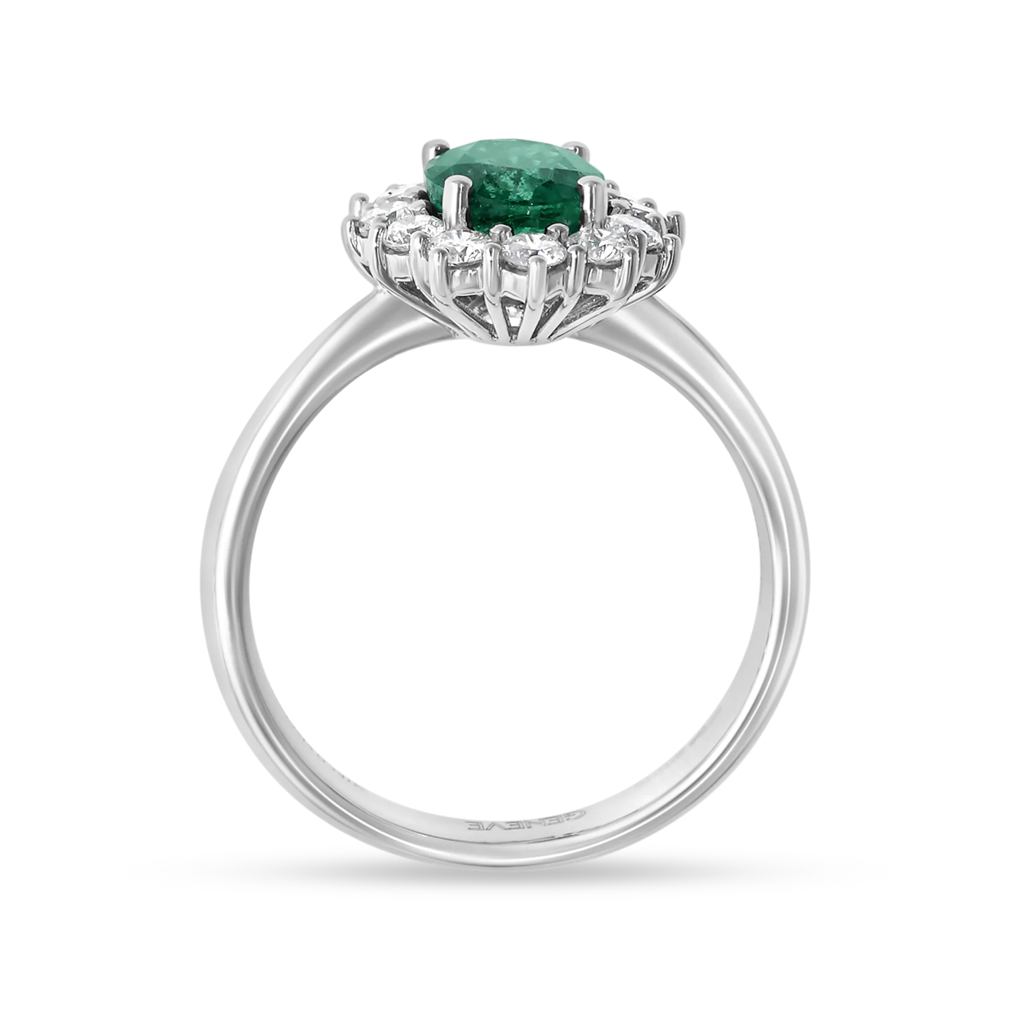 WHITE GOLD HALO RING - Image 3