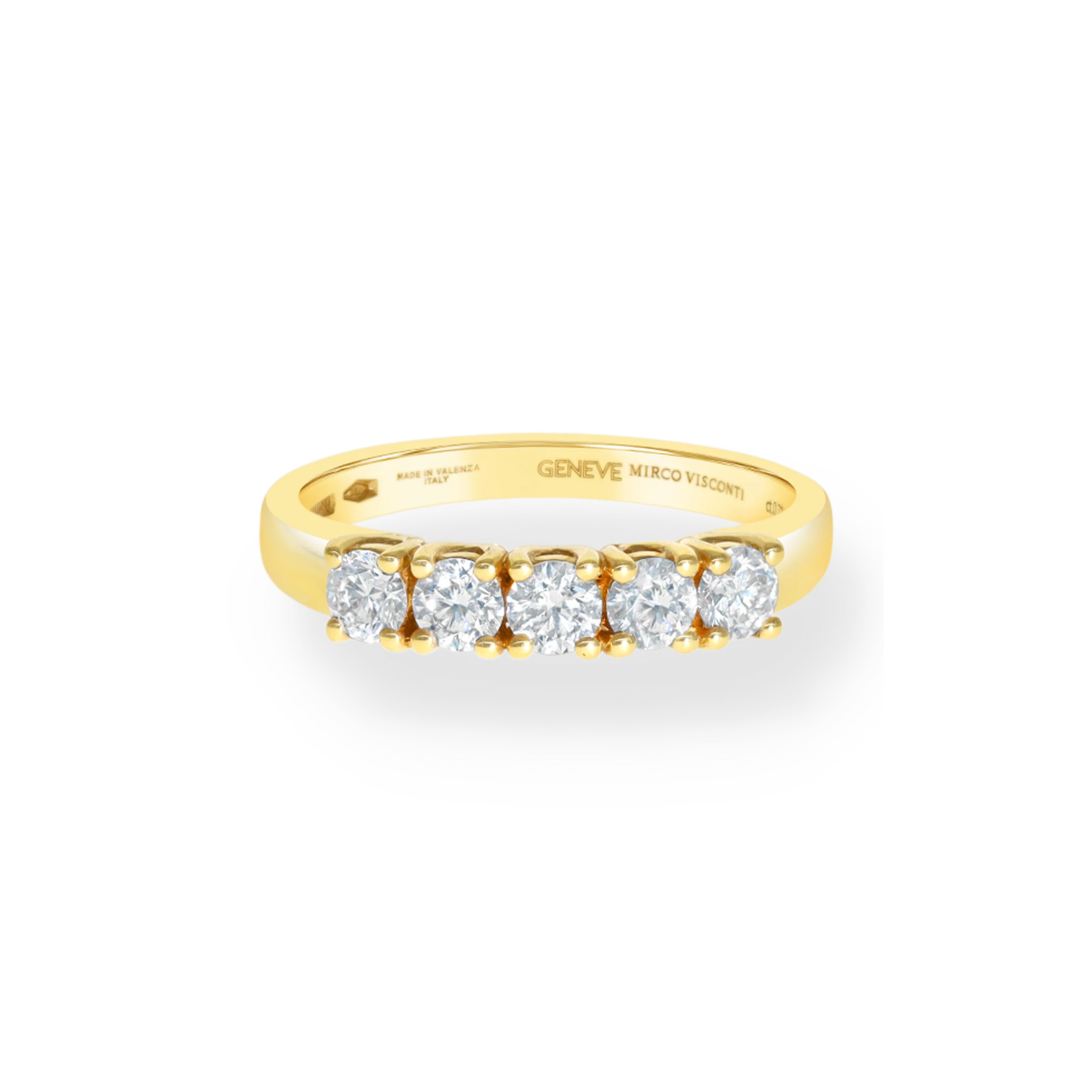 FIVE STONES DIAMOND RING - Image 2