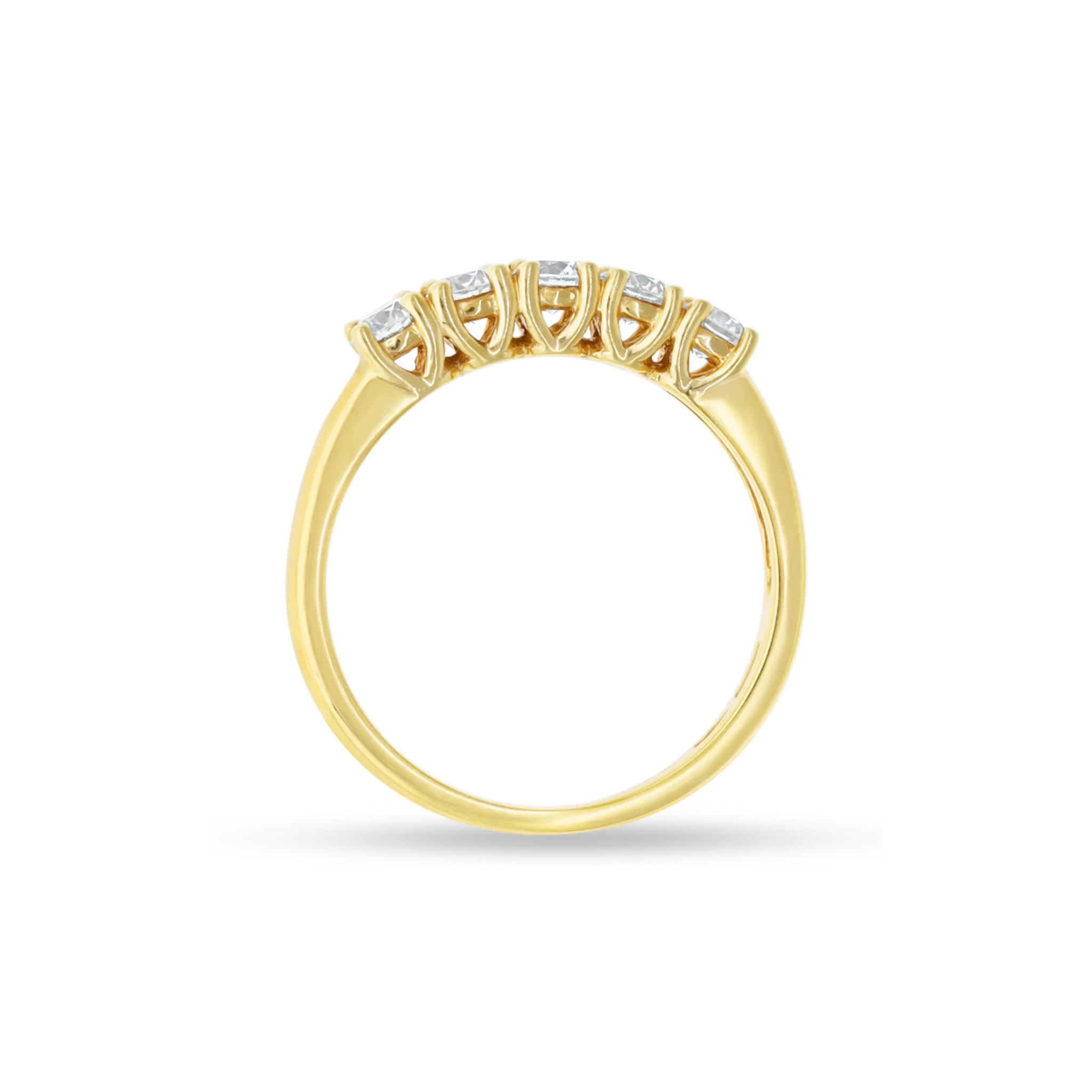FIVE STONES DIAMOND RING - Image 3
