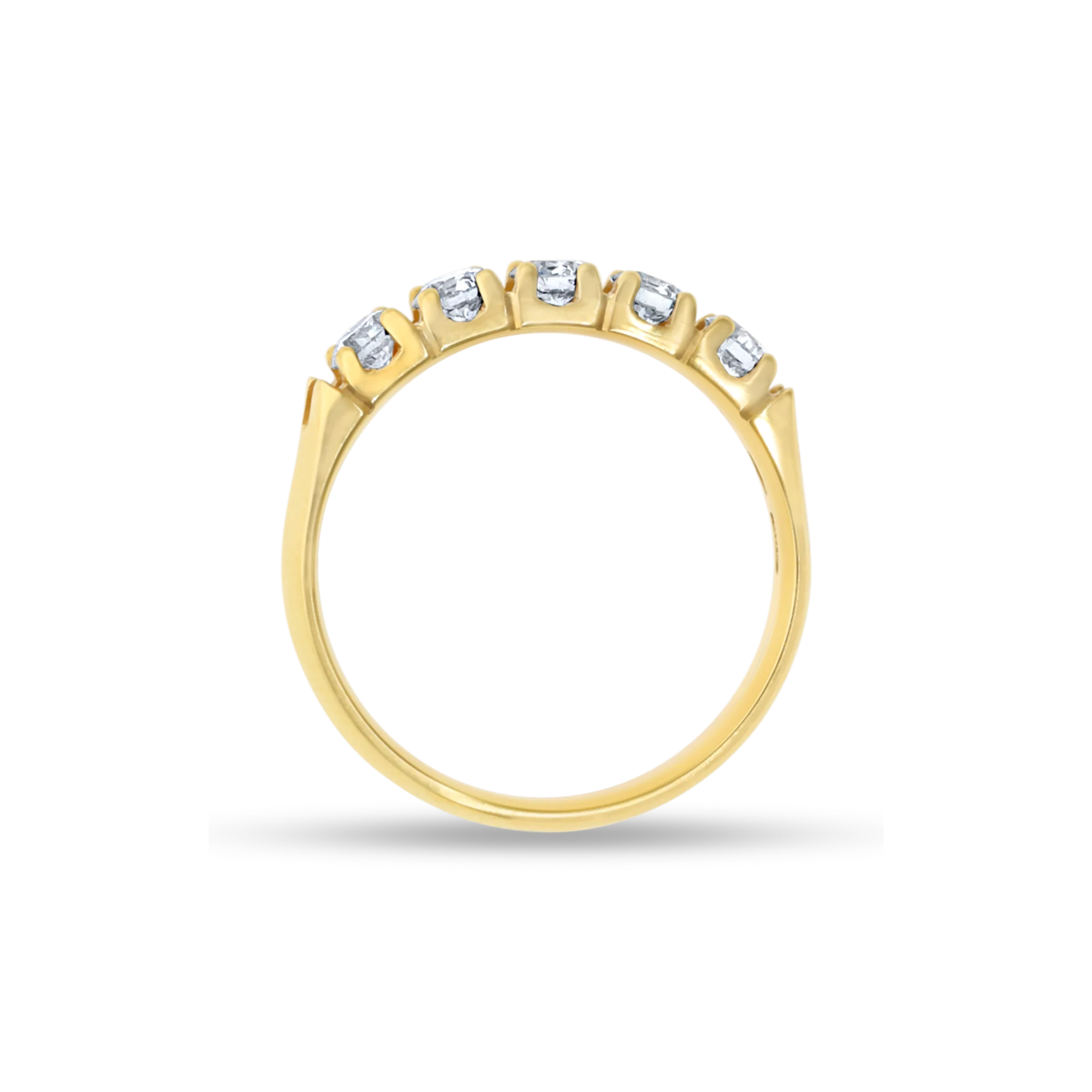 FIVE STONES DIAMOND RING - Image 3