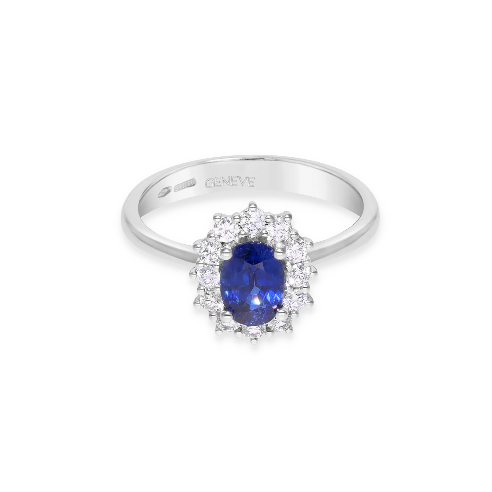 WHITE GOLD HALO RING - Image 2