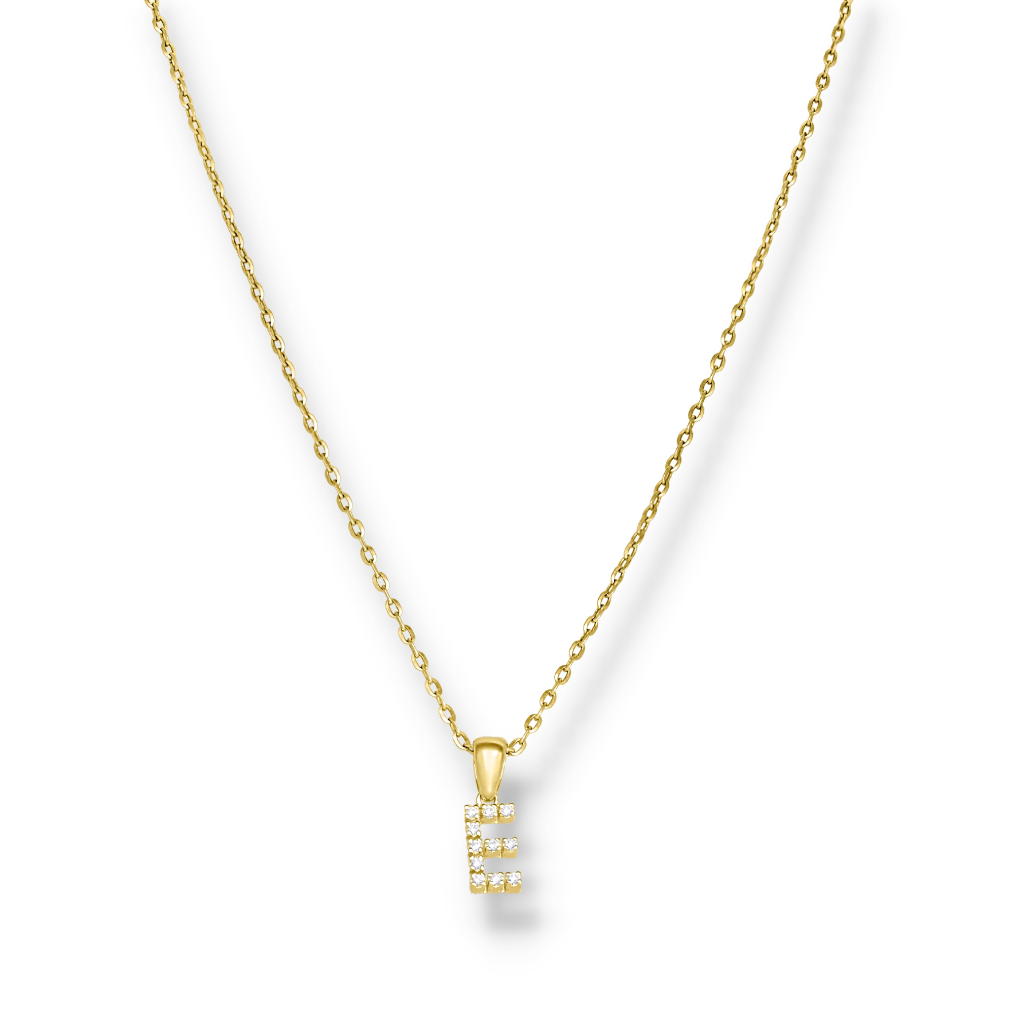 WHITE DIAMOND INITIAL PENDANT - Image 3