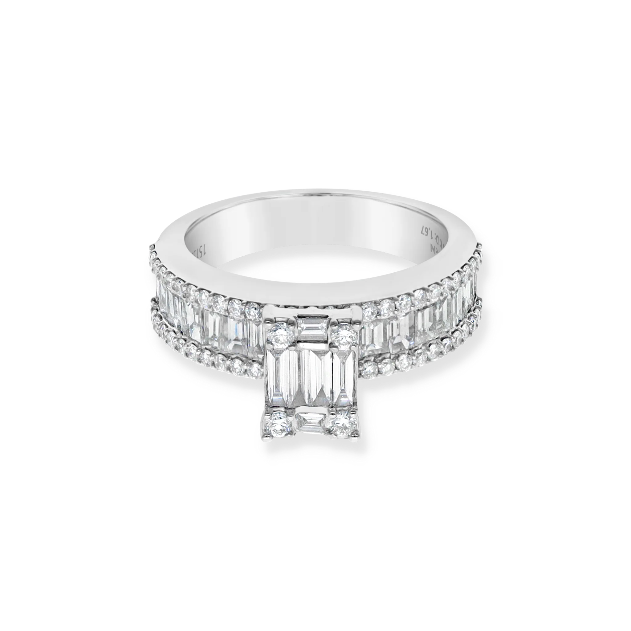 DIAMOND CLUSTER ENGAGEMENT RING - Image 2