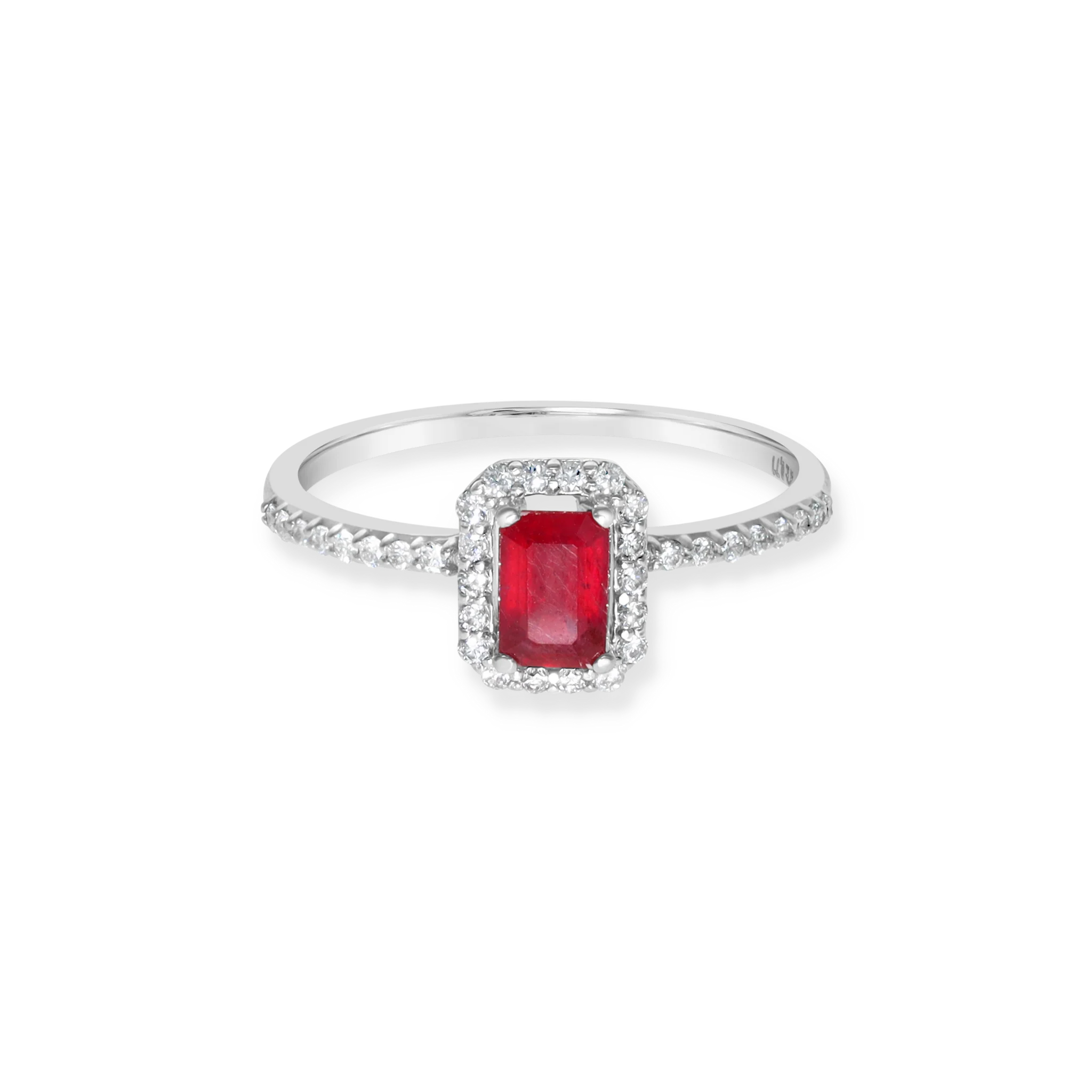 DIAMOND HALO ENGAGEMENT RING - Image 2