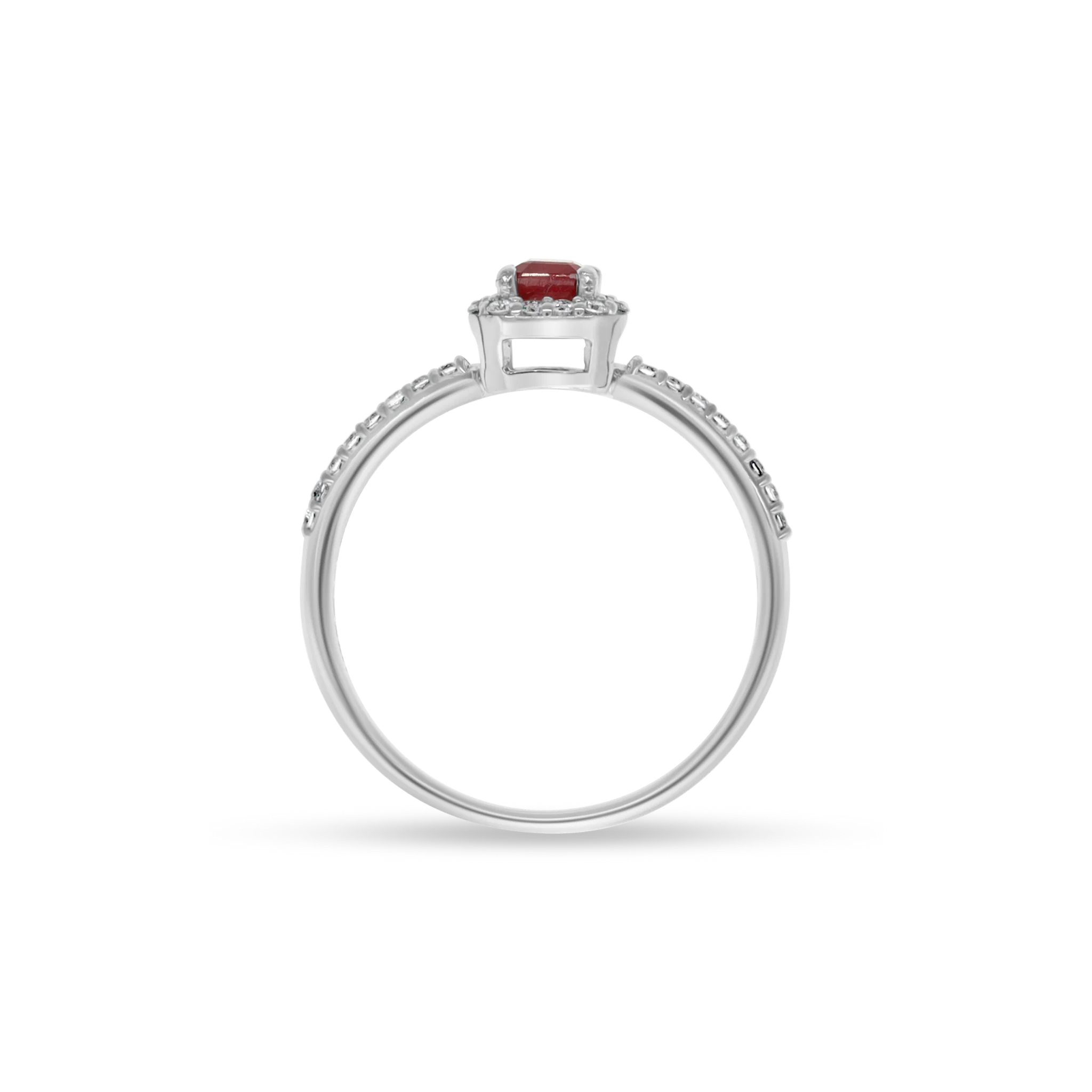 DIAMOND HALO ENGAGEMENT RING - Image 3