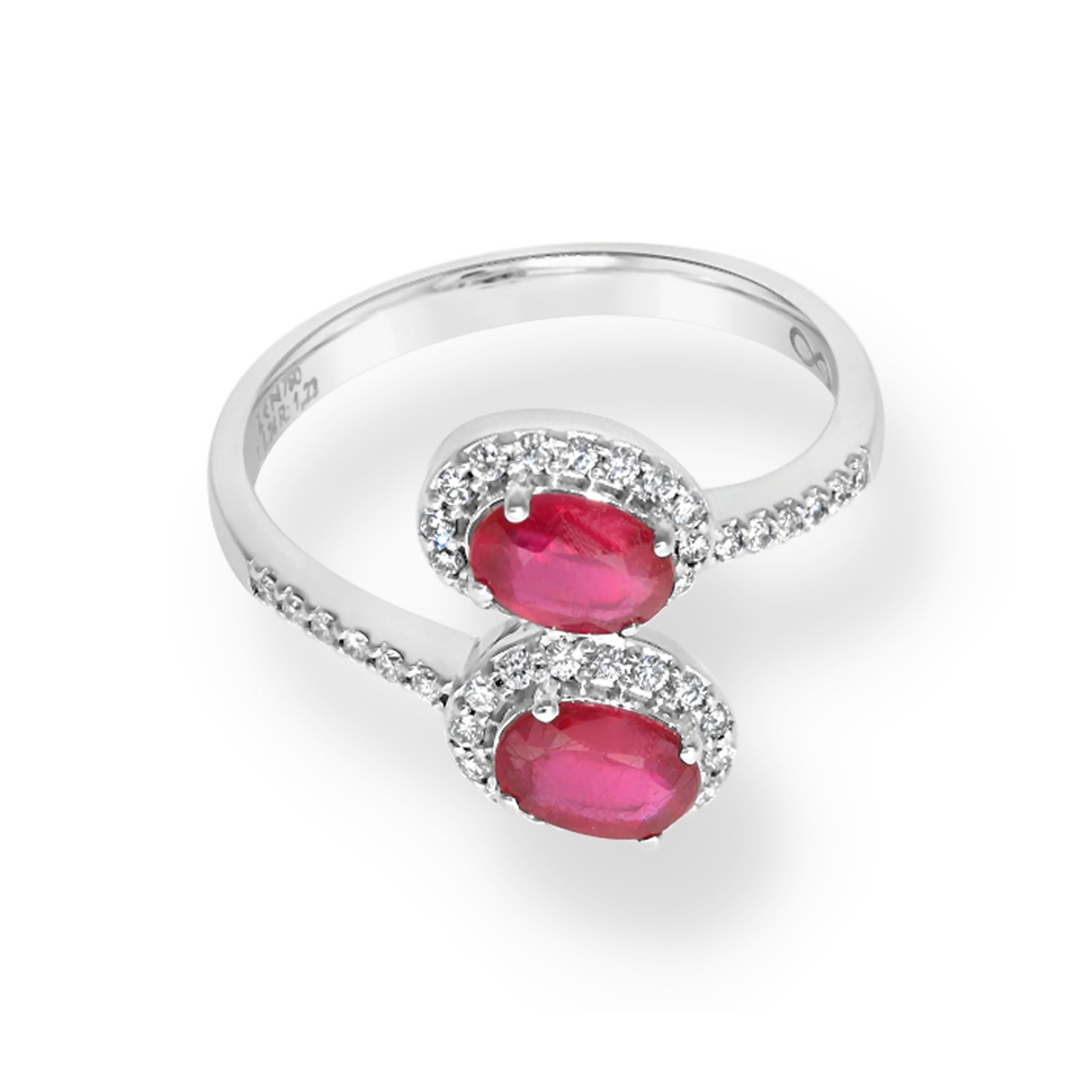 WHITE GOLD TWIST RING - Image 2