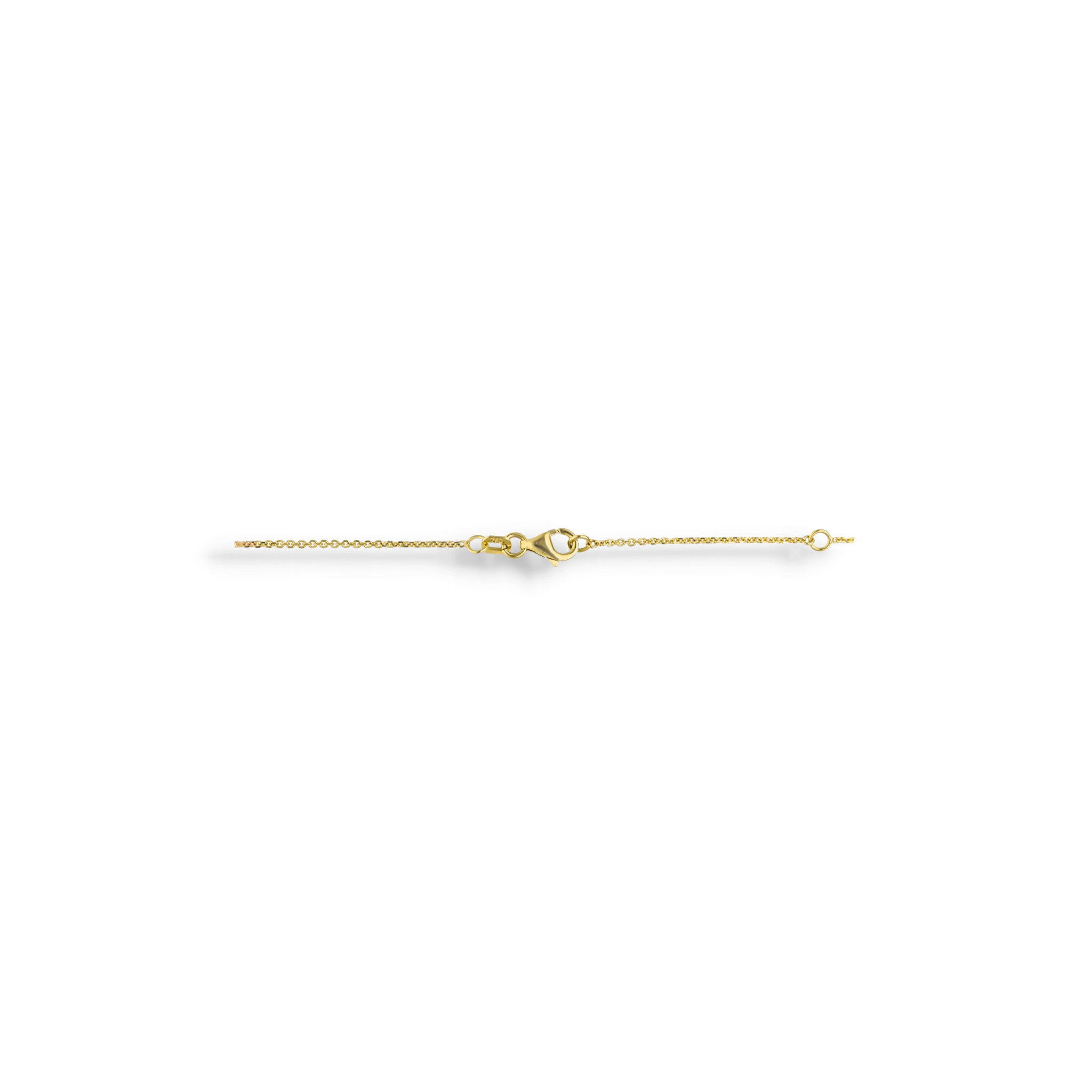 YELLOW GOLD HALO NECKLACE - Image 2