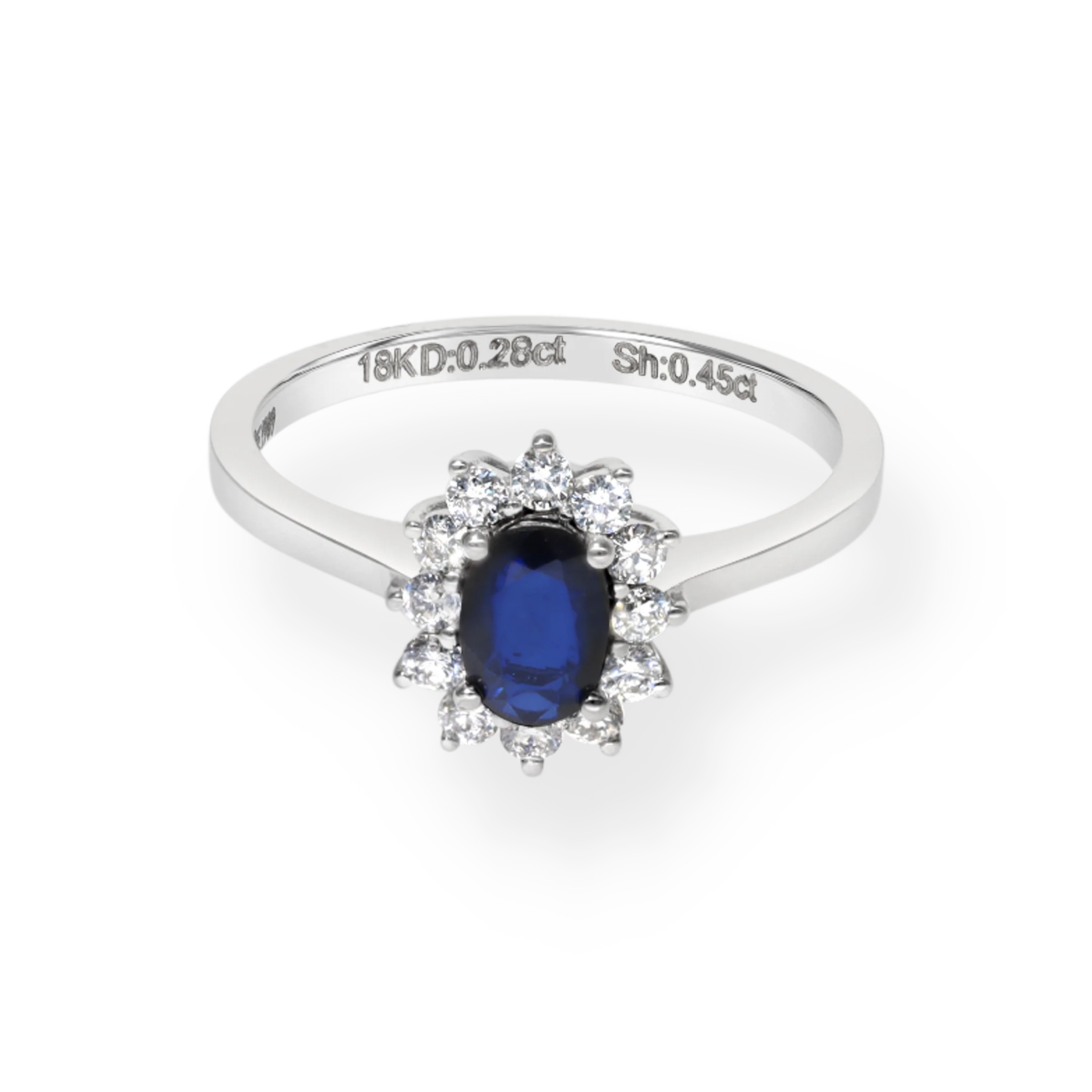 WHITE DIAMOND HALO RING - Image 2