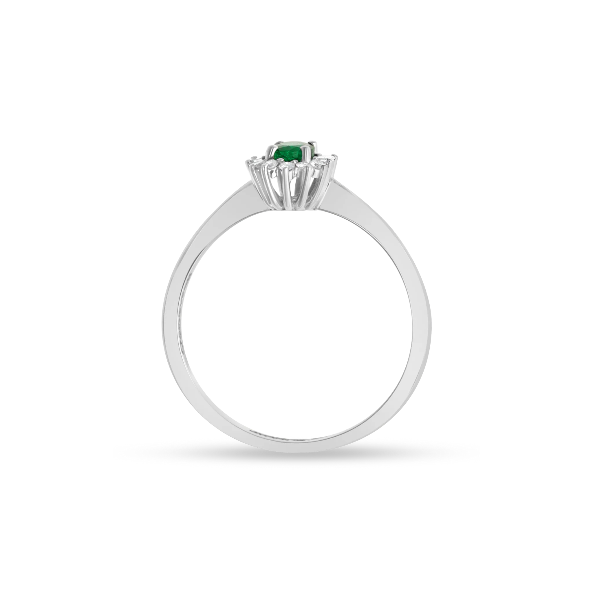 WHITE GOLD HALO RING - Image 3